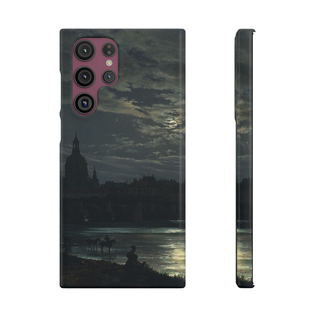 View of Dresden by Moonlight by Johan Dahl - Samsung Slim Case