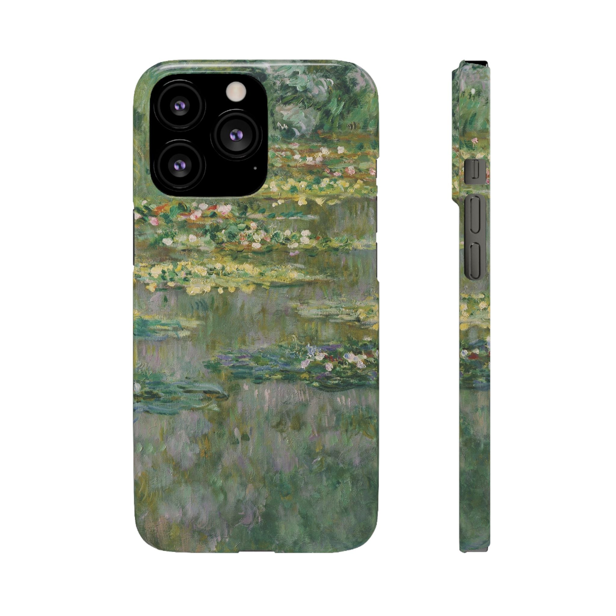 Le Bassin des Nymphéas by Claude Monet - iPhone Slim Case