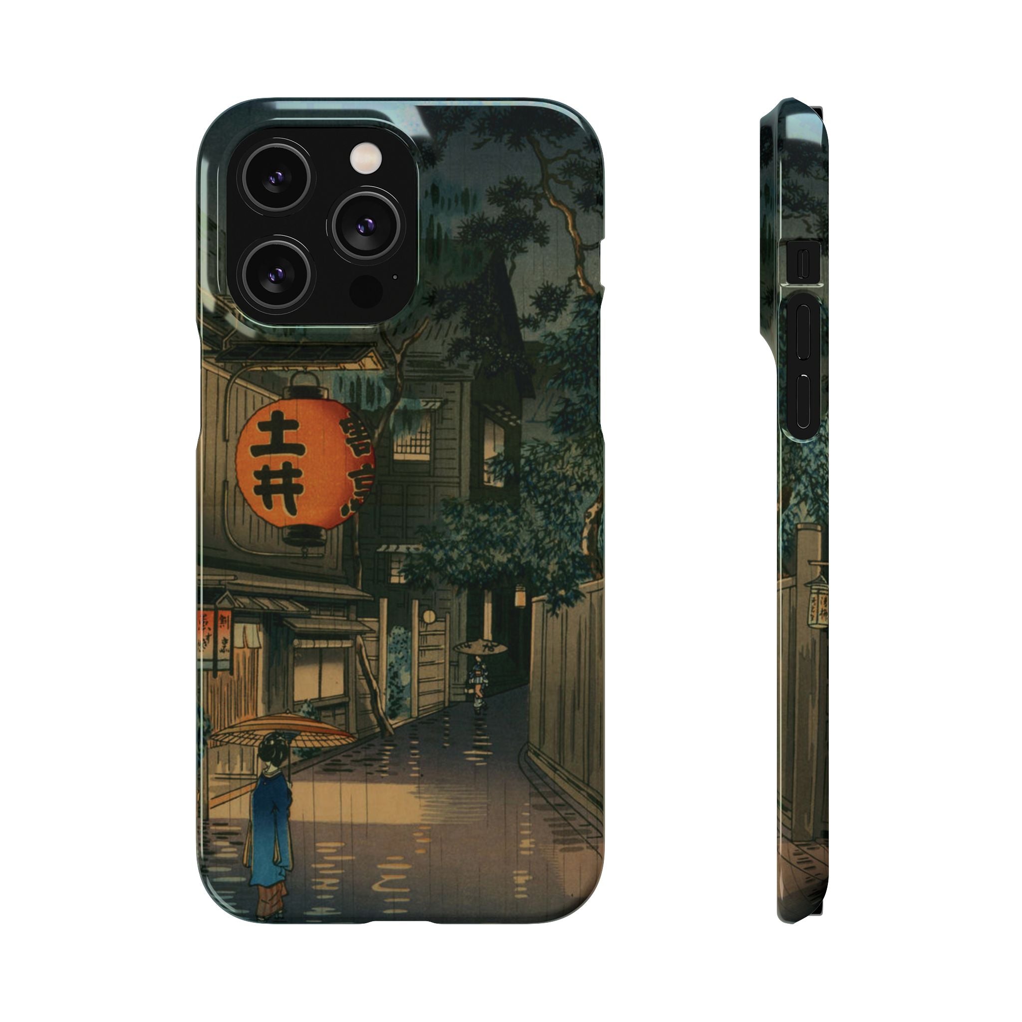 Evening at Ushigome by Tsuchiya Koitsu - iPhone Slim Case