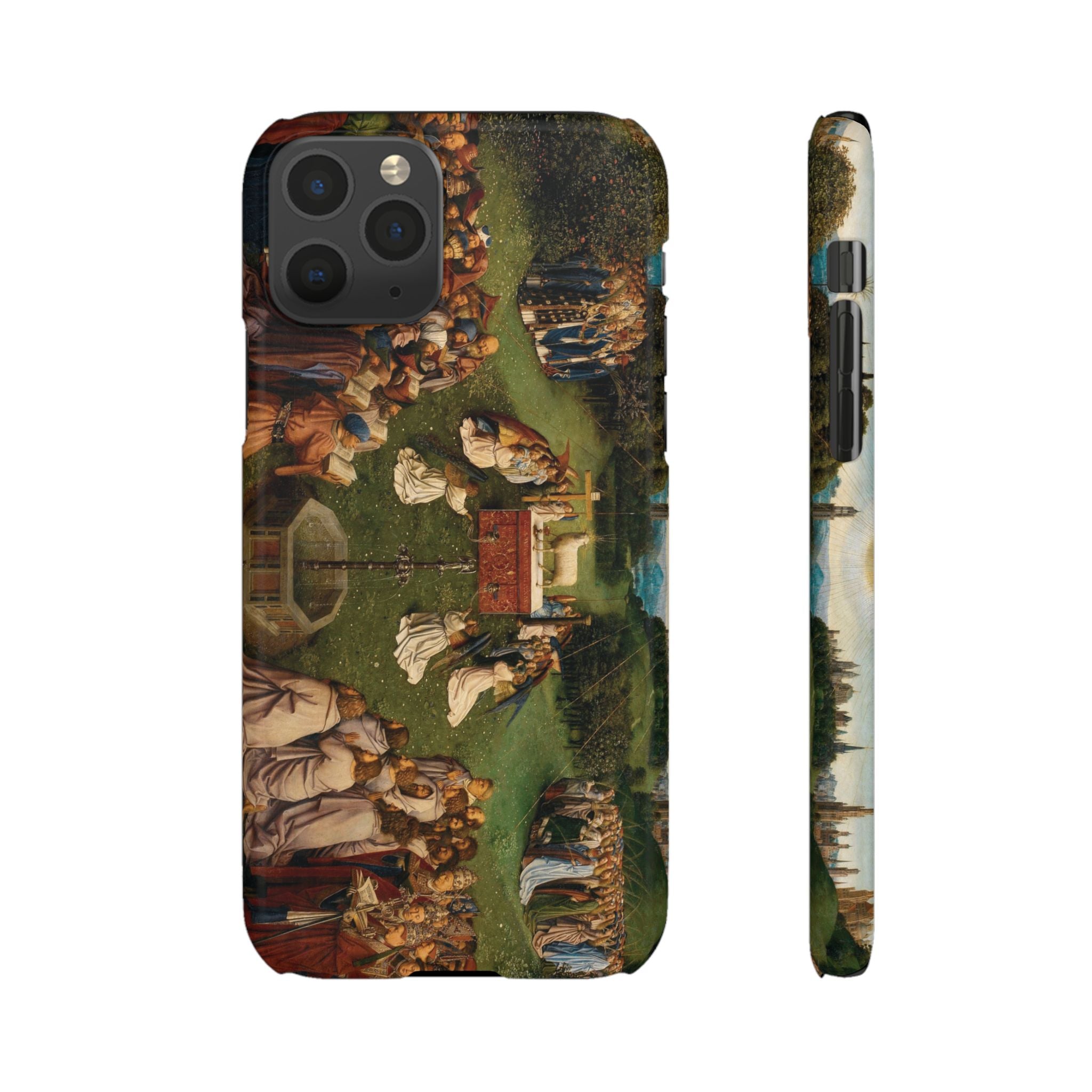 Adoration of the Lamb from the Ghent Altarpiece by Hubert van Eyck- iPhone Slim Case