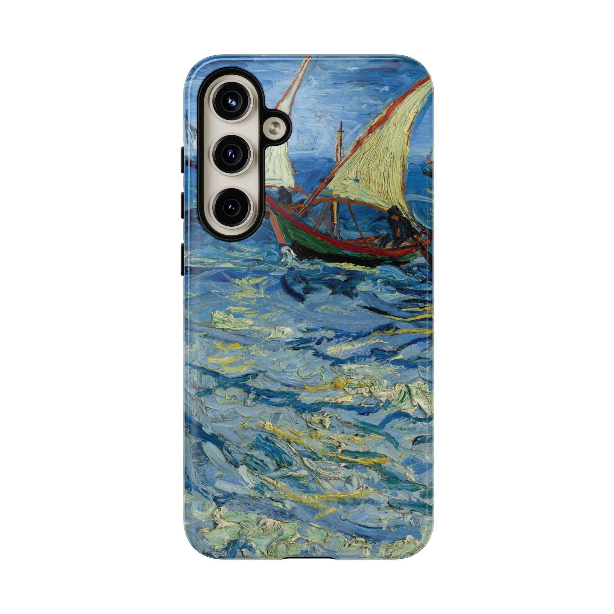 Fishing Boats at Sea by Vincent van Gogh - Samsung Tough Case