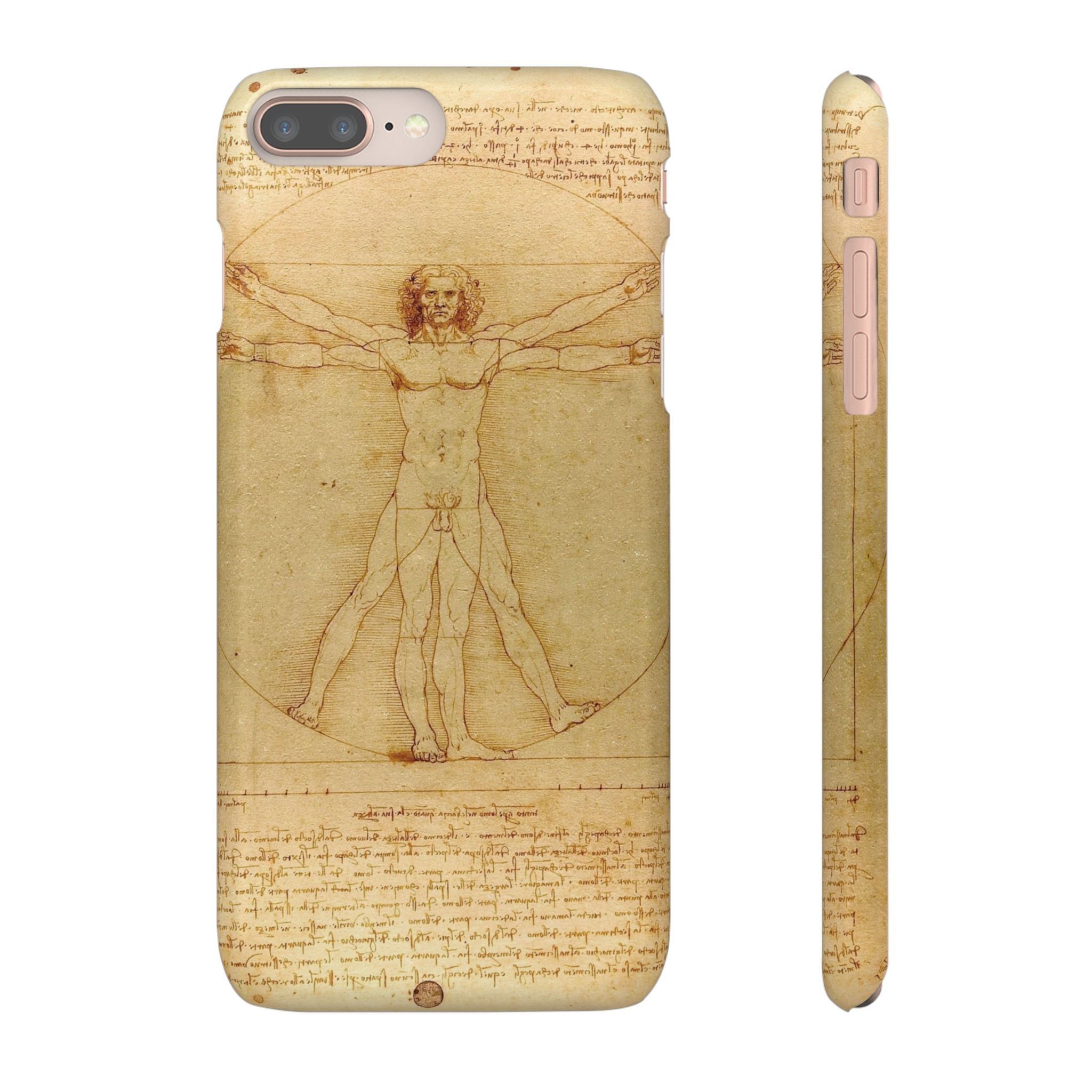 The Vitruvian Man by Leonardo da Vinci - iPhone Slim Case