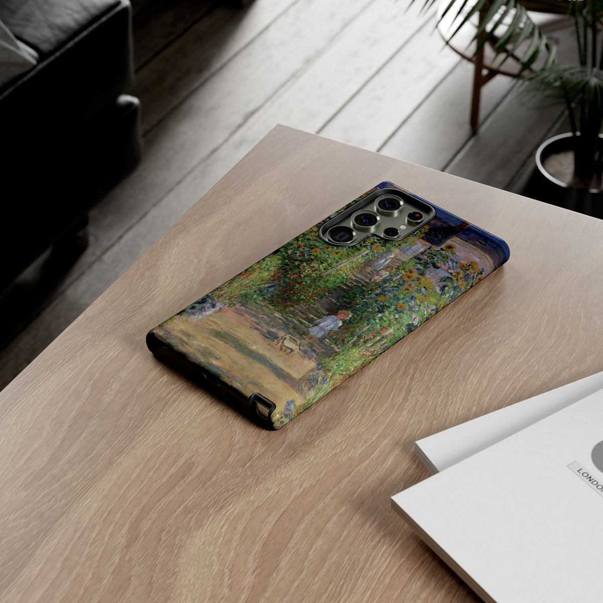 Monets Garden at Vetheuil by Claude Monet - Samsung Tough Case