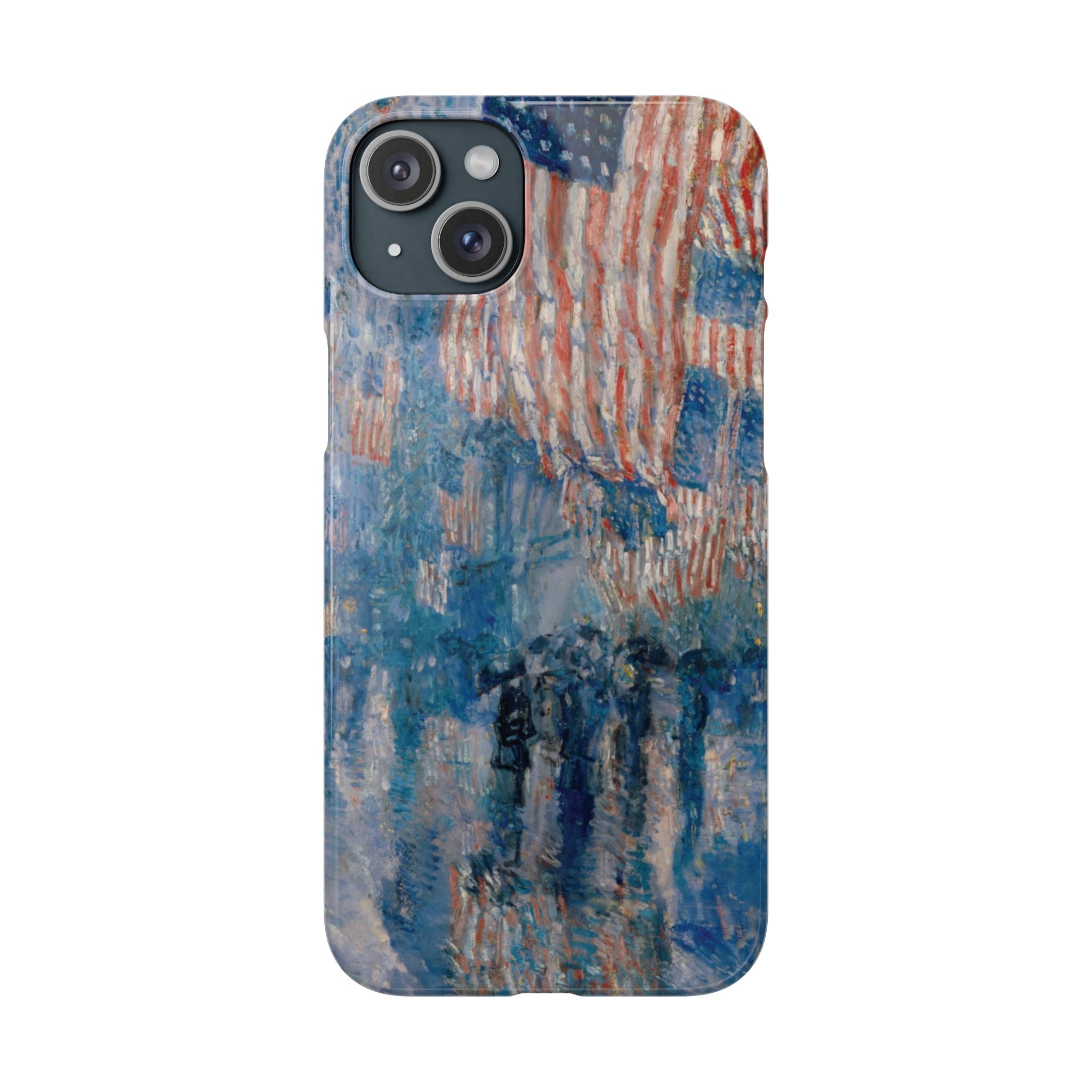 The Avenue in the Rain by Childe Hassam - iPhone Slim Case