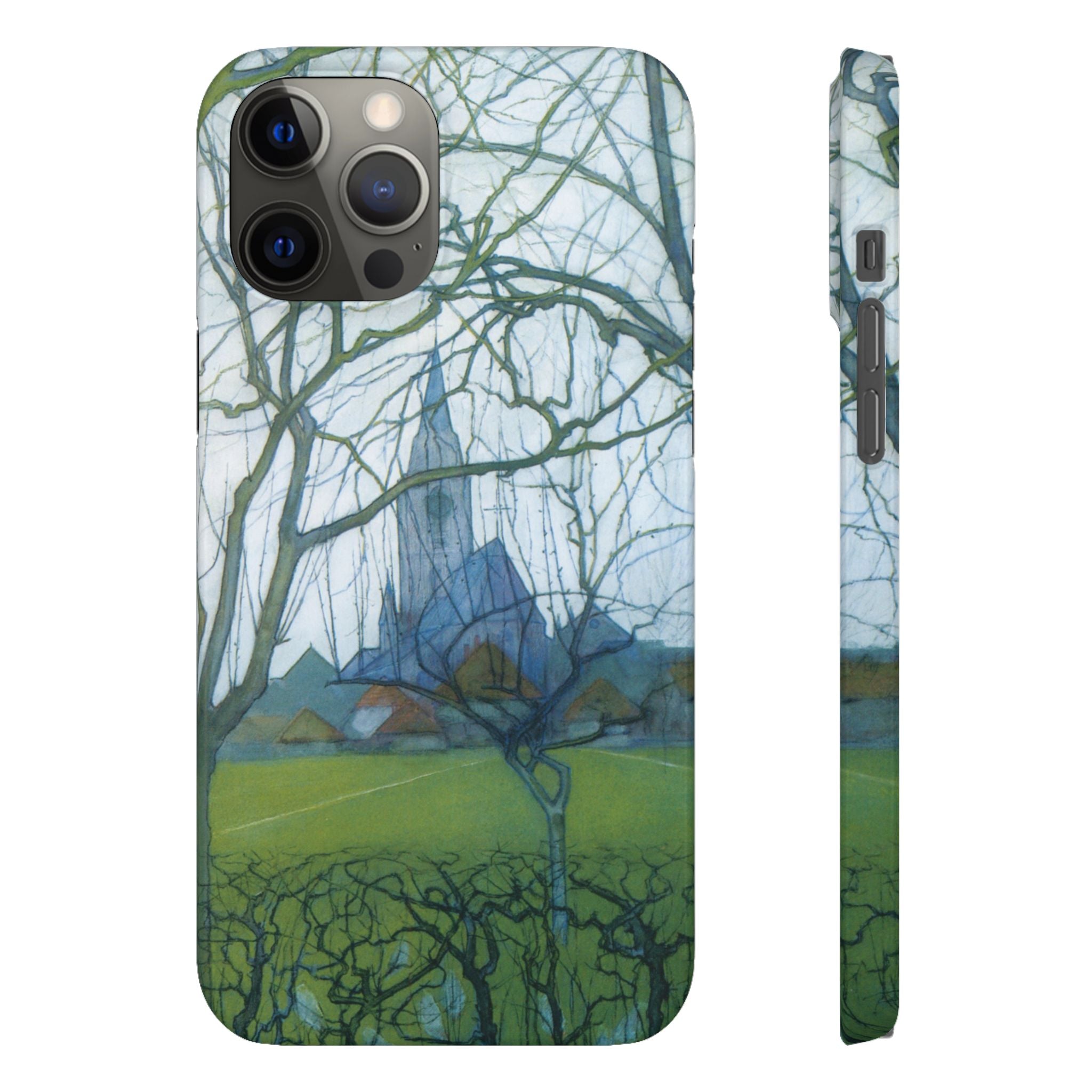 St Jacobs Church by Piet Mondrian - iPhone Slim Case