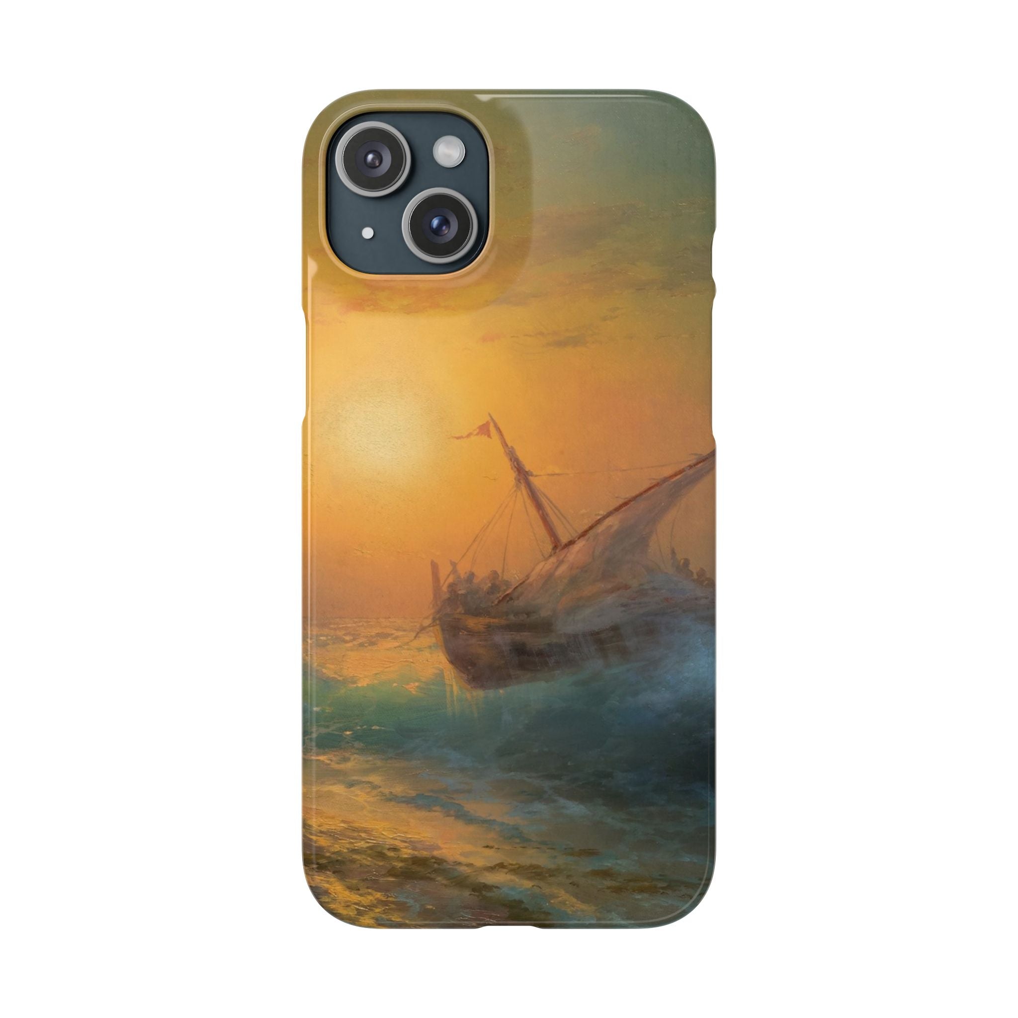 Stormy Sea at Sunset by Ivan Aivazovsky - iPhone Slim Case