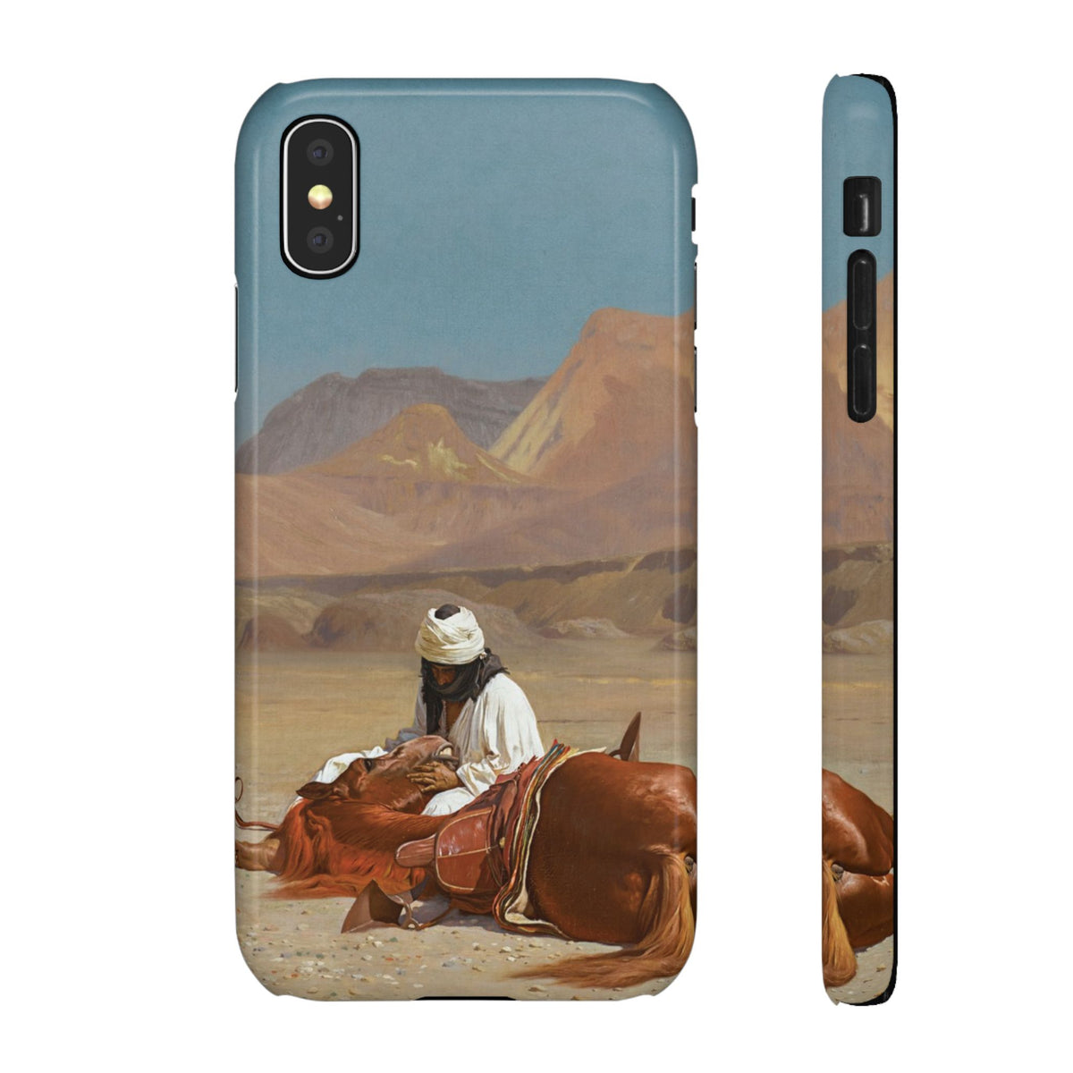 Rider and his Steed in the Desert by Jean-Leon Gerome - iPhone Slim Case