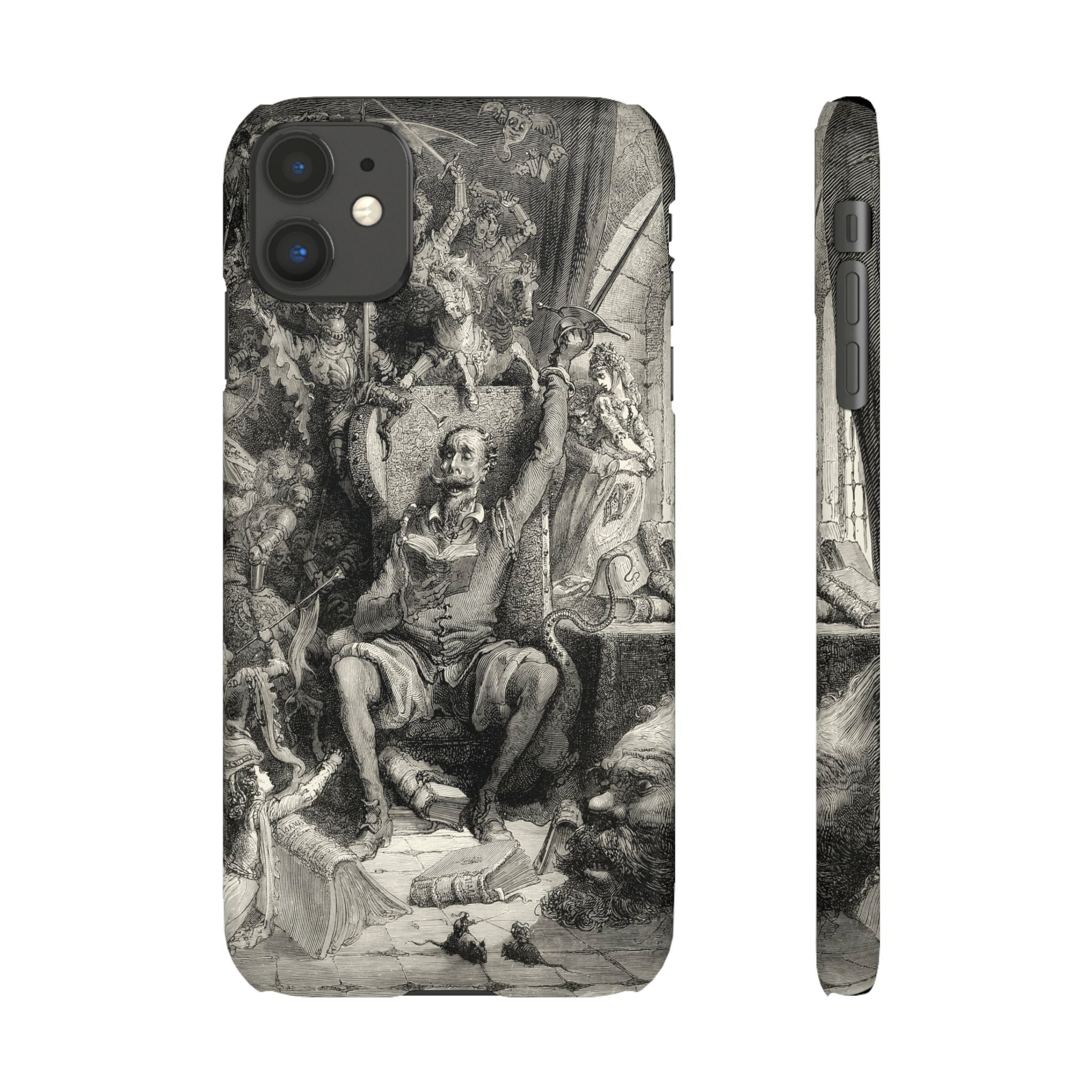 Don Quixote and His Visions by Gustave Doré - iPhone Slim Case