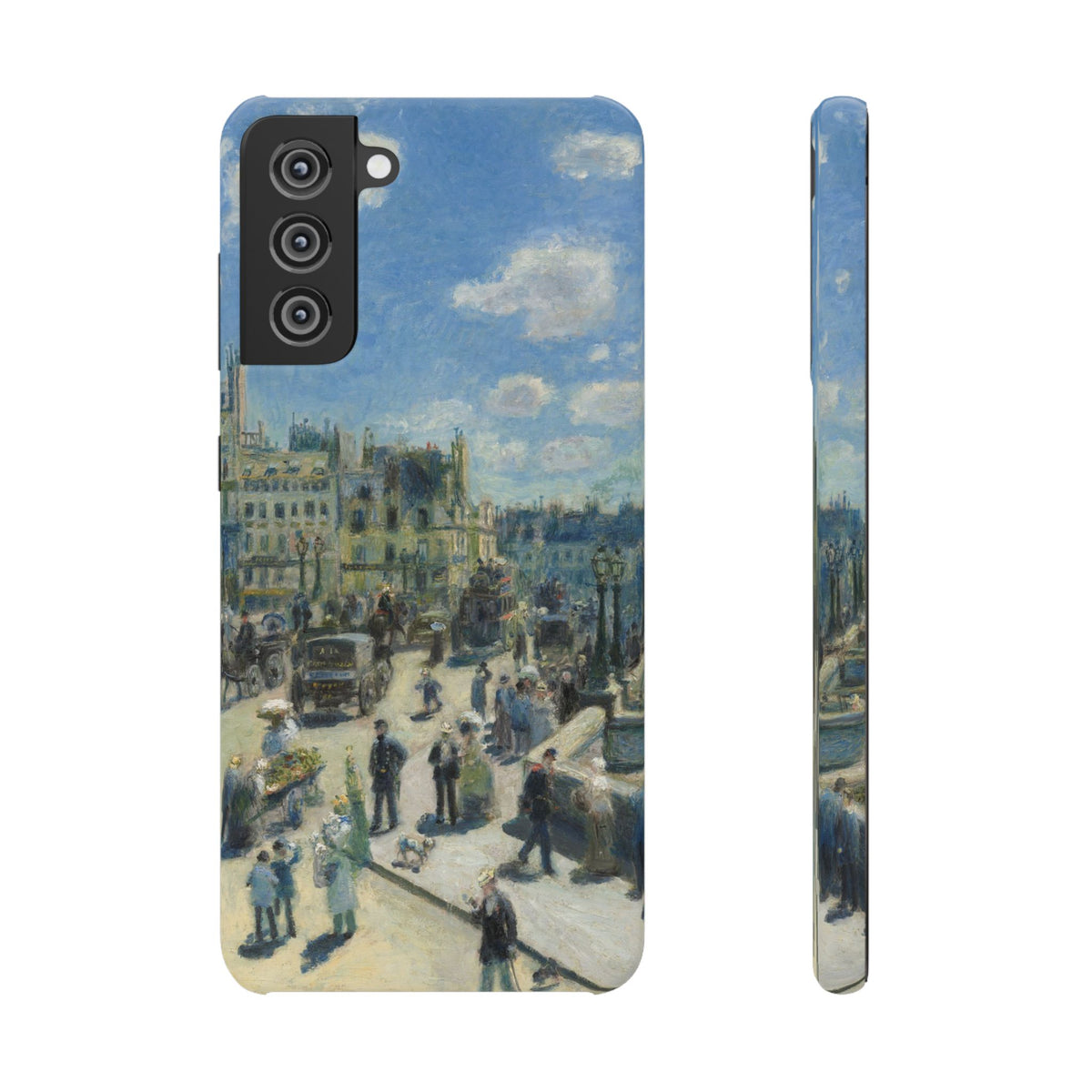 Pont Neuf Paris by Pierre Auguste Renoir - Samsung Slim Case