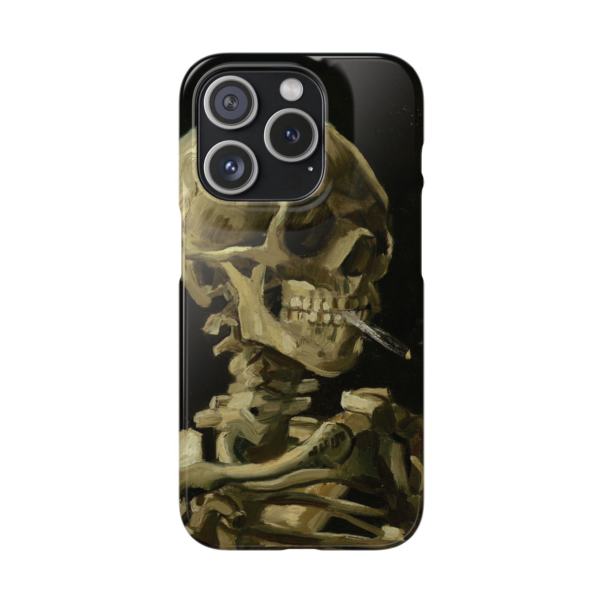 Head of a Skeleton with a Burning Cigarette by Vincent van Gogh - iPhone Slim Case