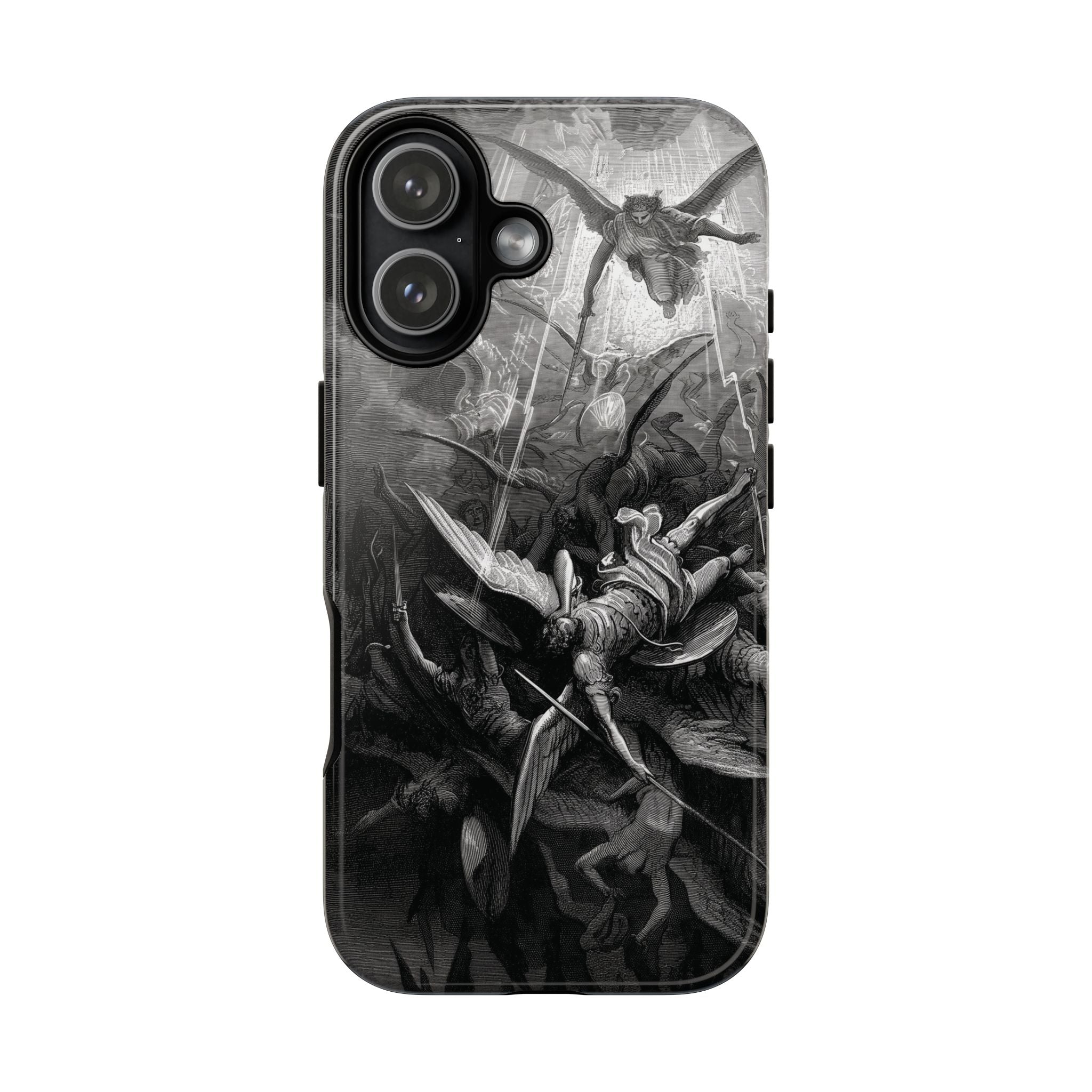Paradise Lost | The Battle in Heaven by Gustave Doré - iPhone Tough Case