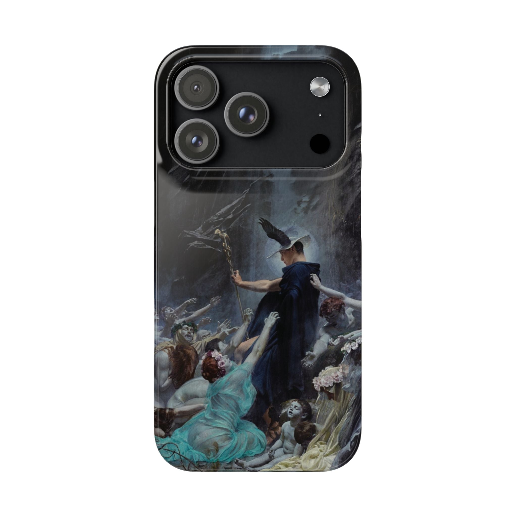 The Souls of Acheron by Adolf Hiremy-Hirschl - iPhone Slim Case