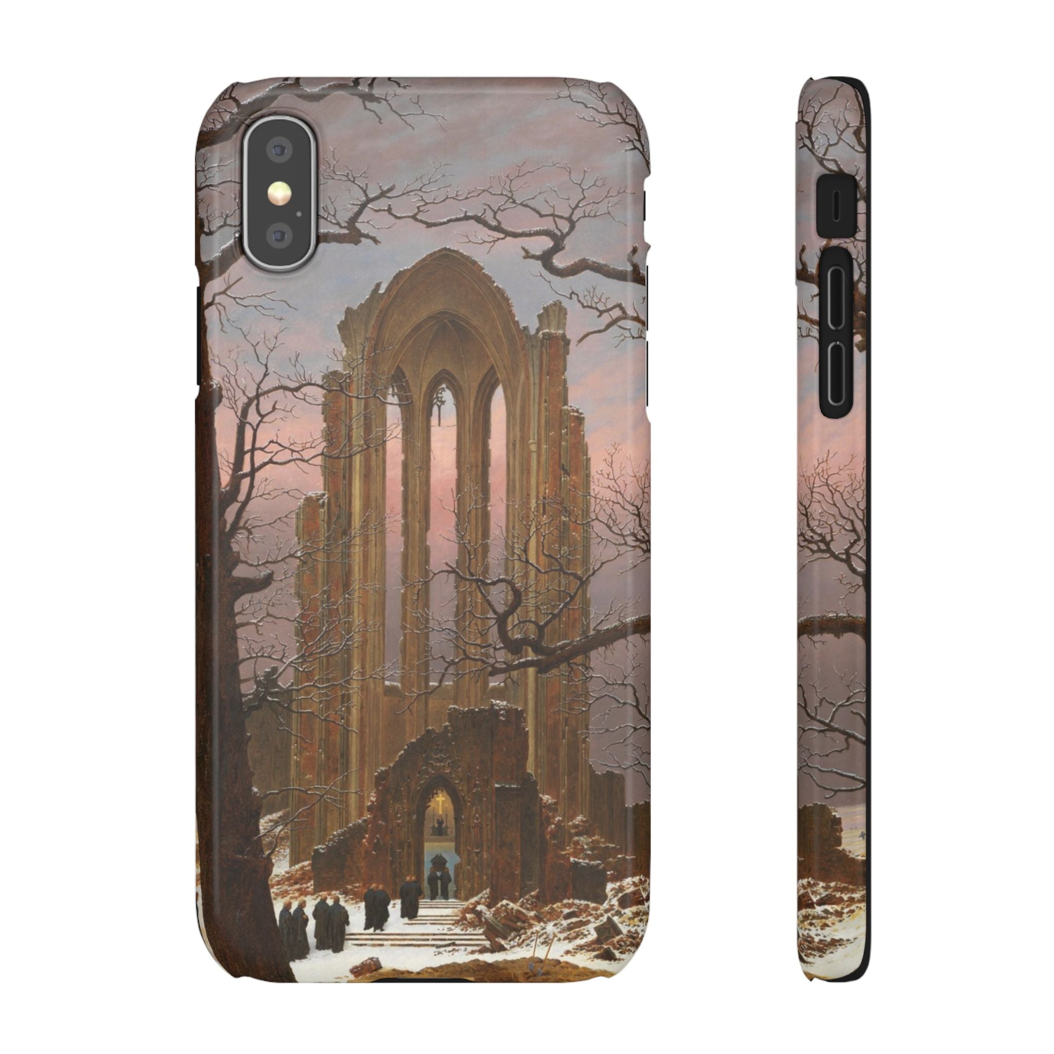 Monastery Graveyard in the Snow by Caspar David Friedrich - iPhone Slim Case