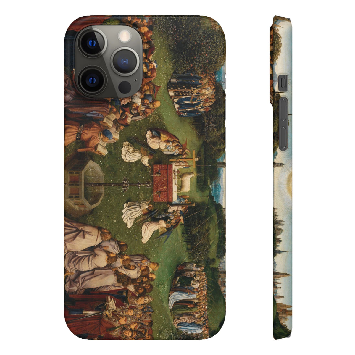Adoration of the Lamb from the Ghent Altarpiece by Hubert van Eyck- iPhone Slim Case