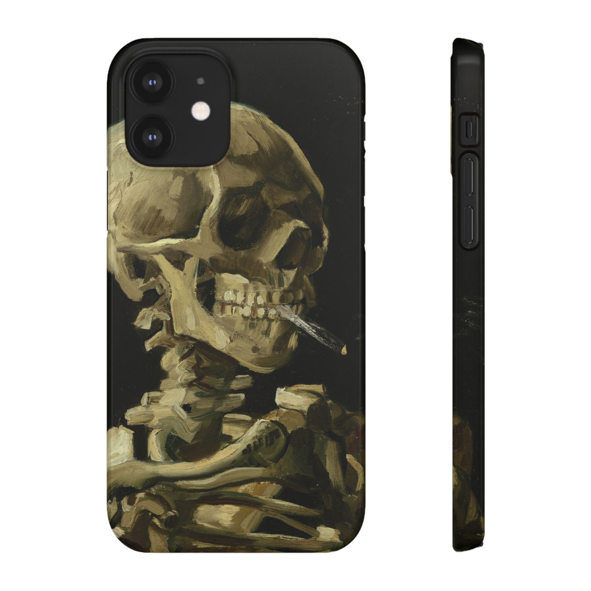 Head of a Skeleton with a Burning Cigarette by Vincent van Gogh - iPhone Slim Case