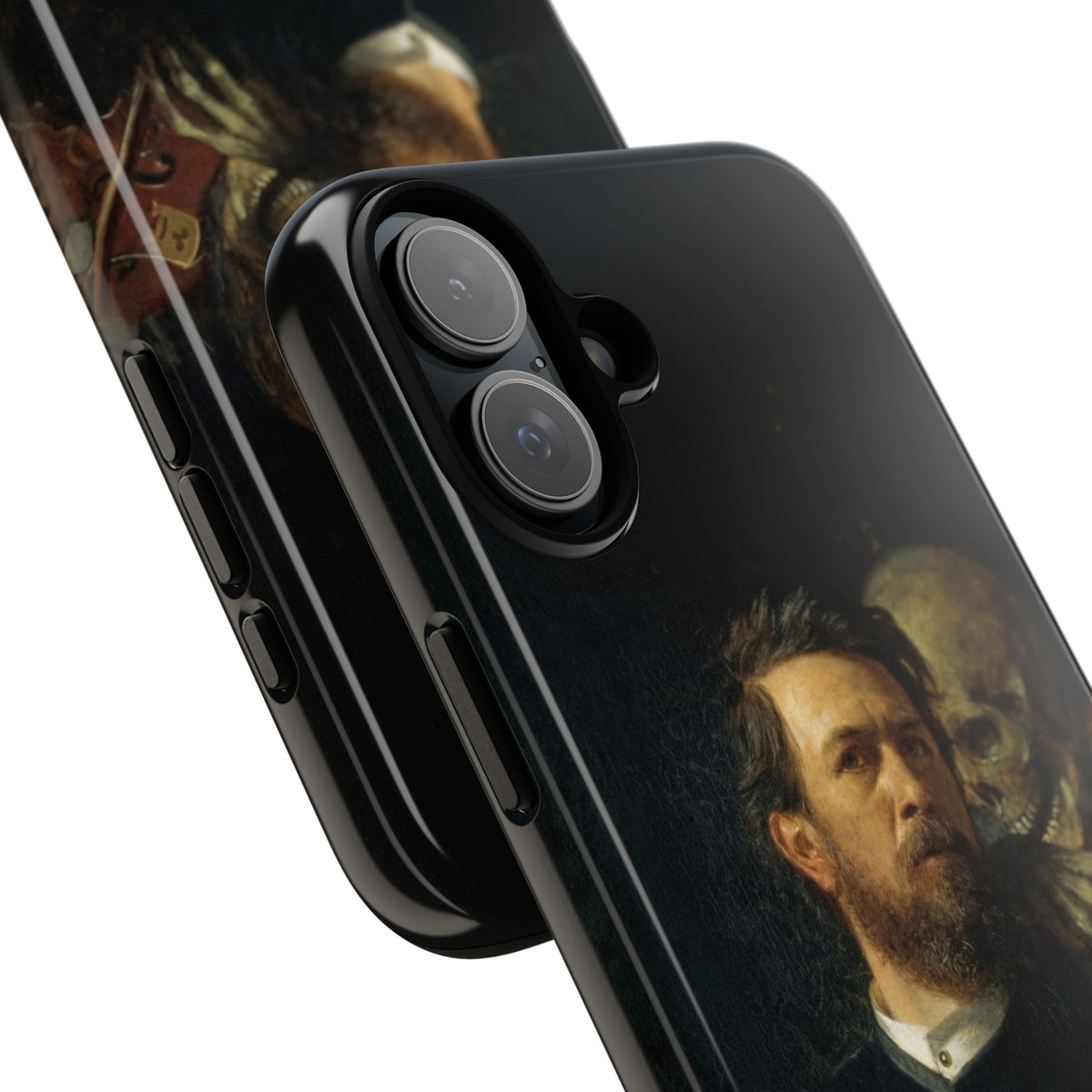 Self Portrait with Death Playing the Fiddle by Arnold Böcklin - iPhone Tough Case