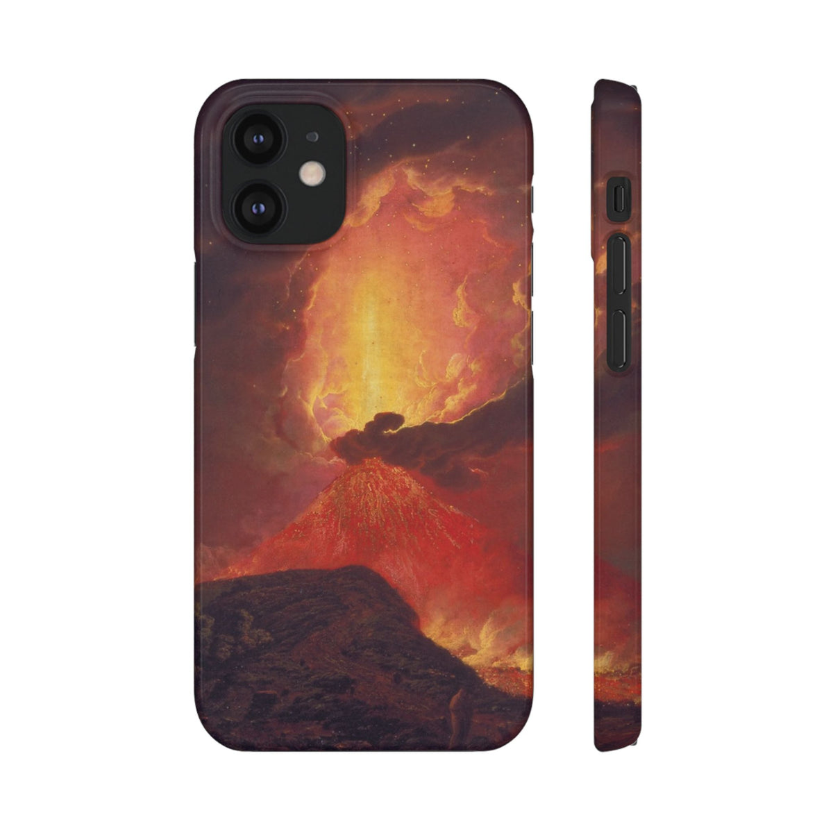 Vesuvius in Eruption by Joseph Wright of Derby - iPhone Slim Case