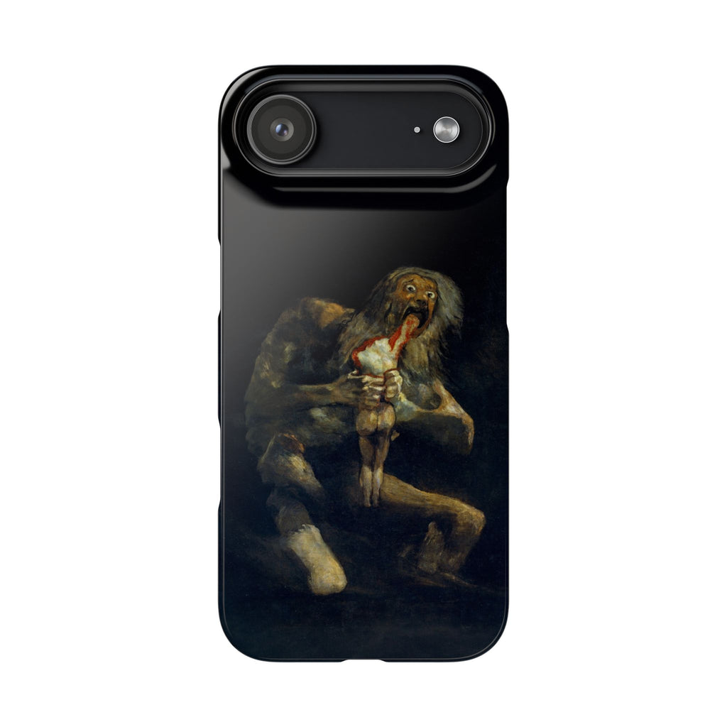 Saturn Devouring His Son by Goya - iPhone Slim Case