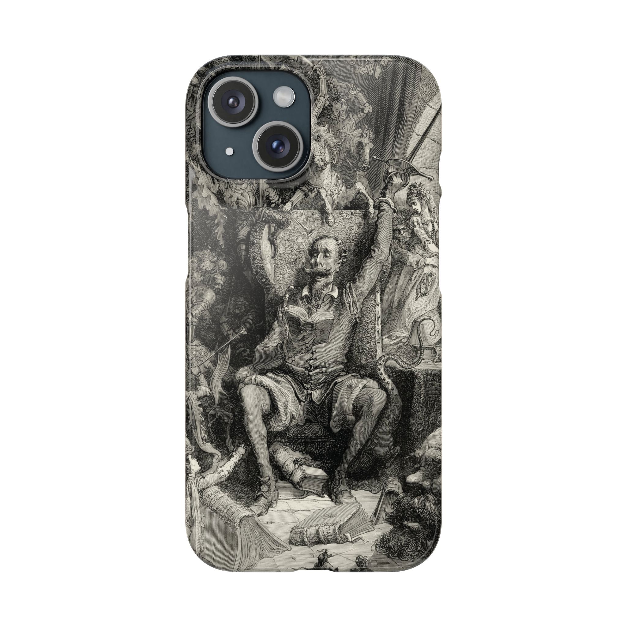 Don Quixote and His Visions by Gustave Doré - iPhone Slim Case