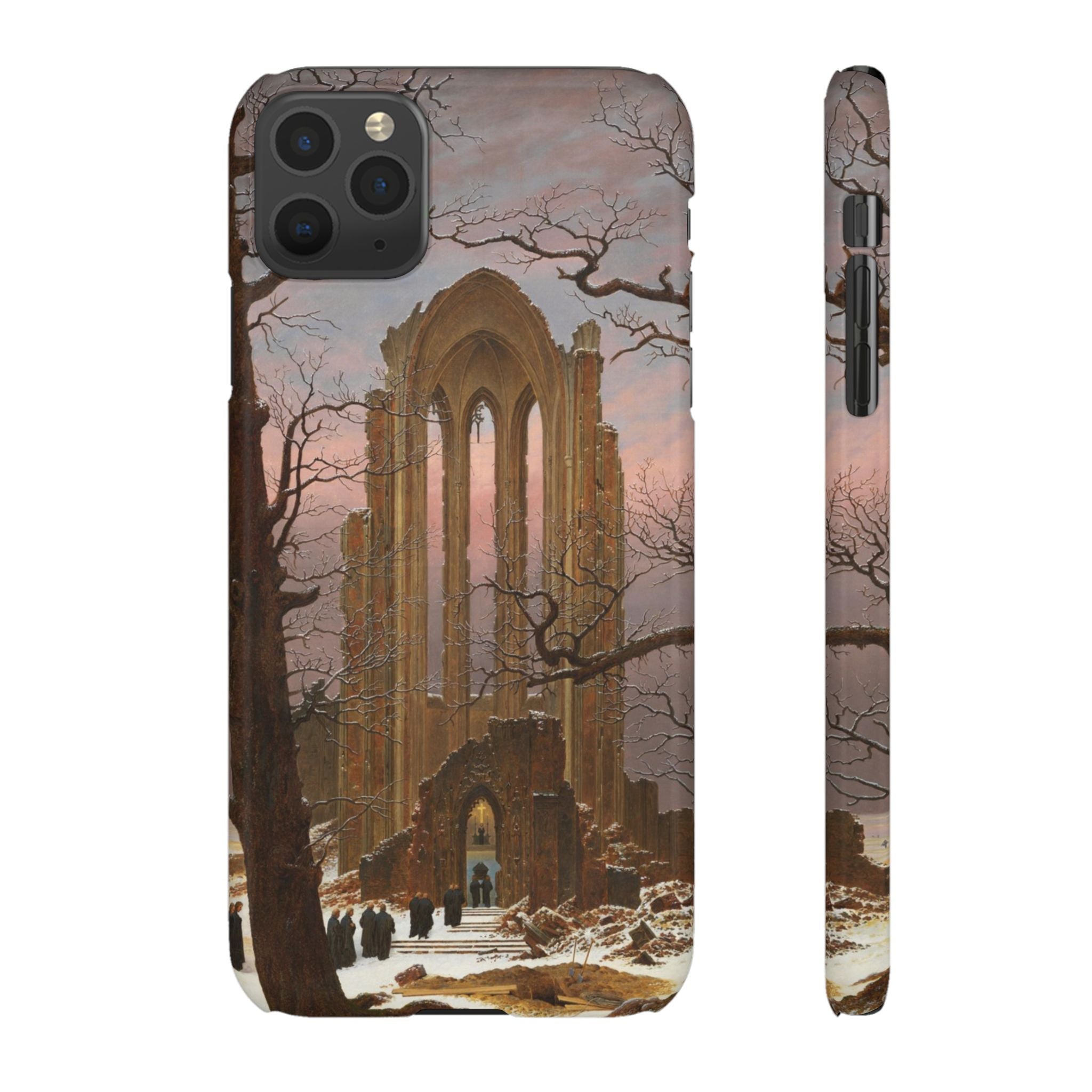 Monastery Graveyard in the Snow by Caspar David Friedrich - iPhone Slim Case