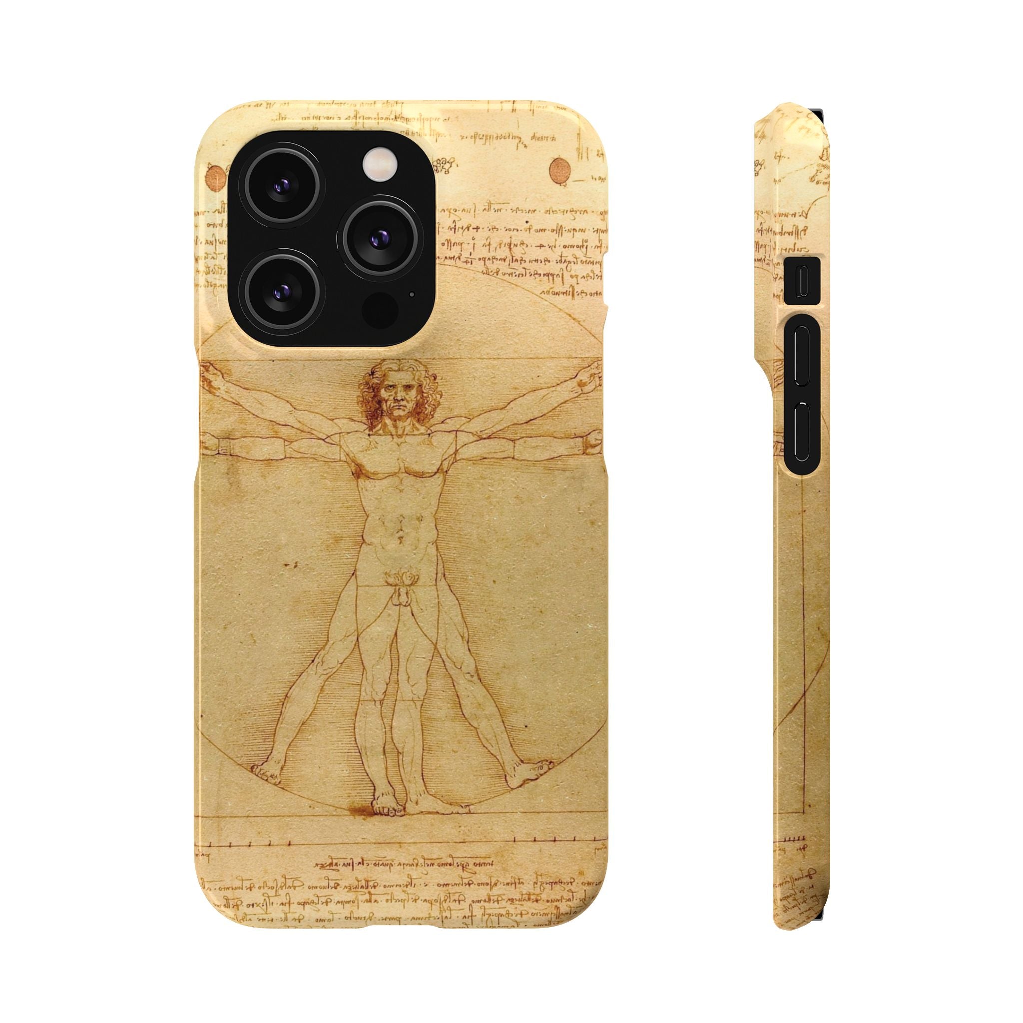 The Vitruvian Man by Leonardo da Vinci - iPhone Slim Case