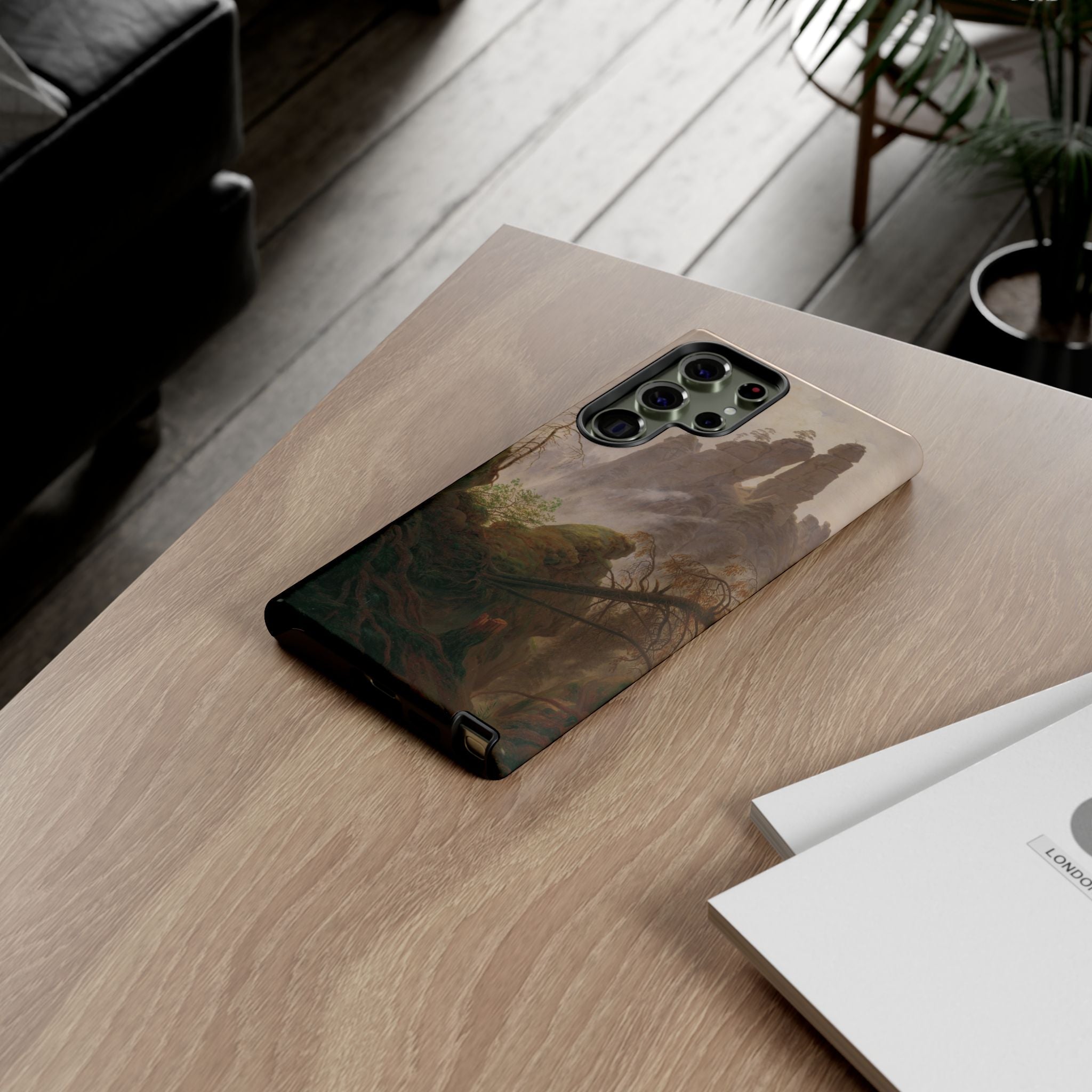 Rocky Landscape in the Elbe Sandstone Mountains by Caspar David Friedrich - Samsung Tough Case