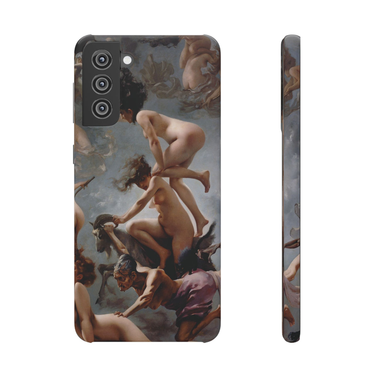 Witches going to their Sabbath by Luis Ricardo Falero - Samsung Slim Case