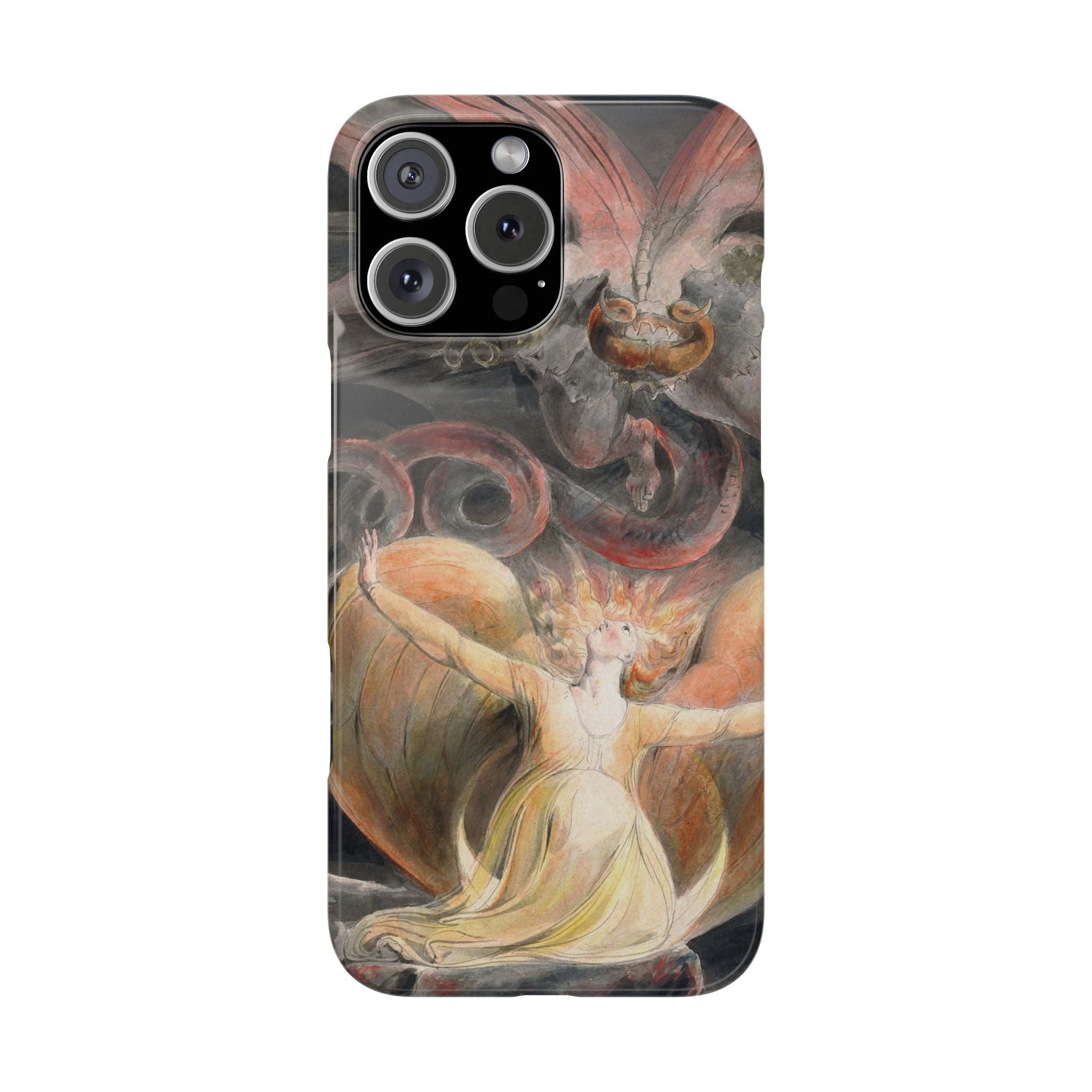 The Great Red Dragon and the Woman Clothed with the Sun by William Blake - iPhone Slim Case