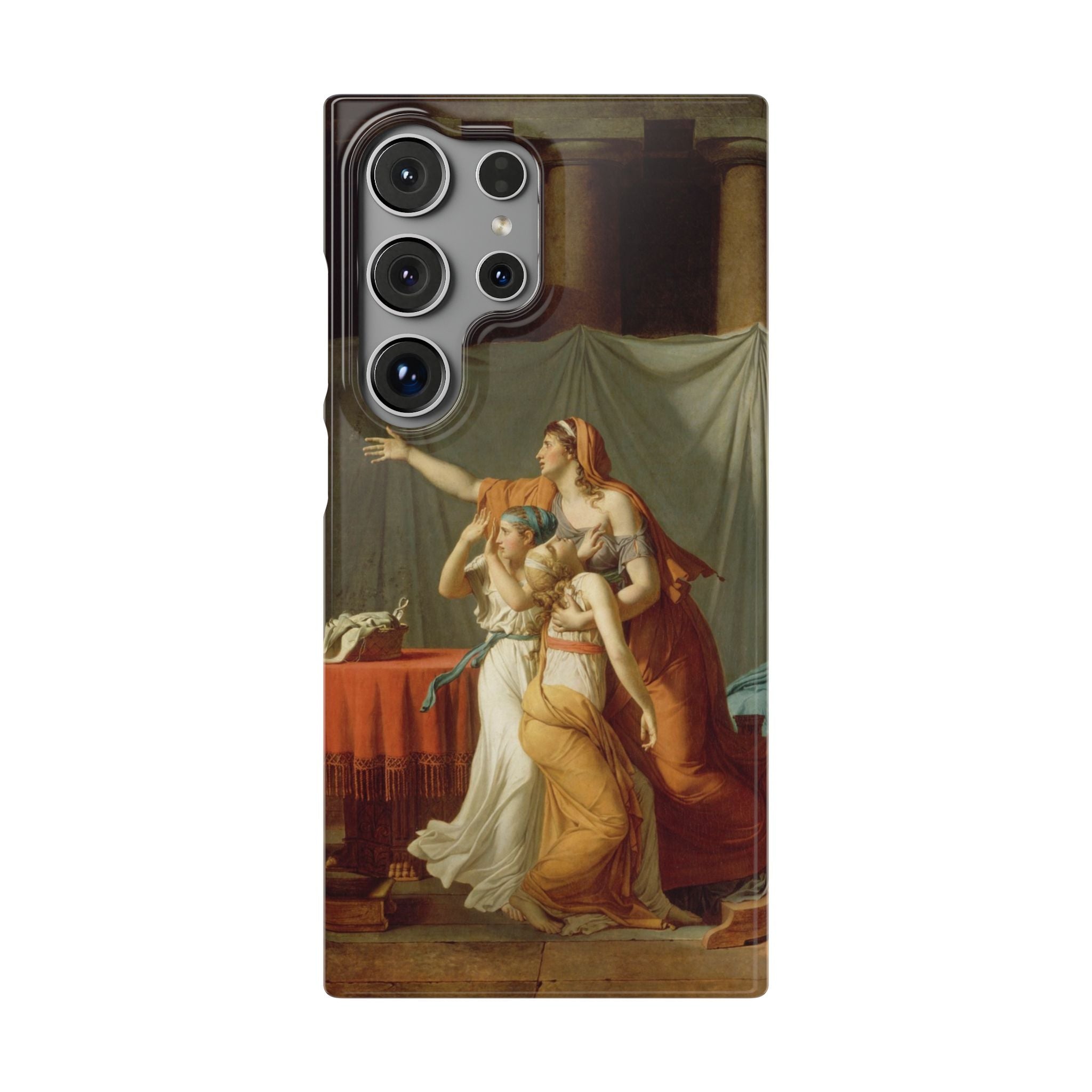 The Lictors Bring to Brutus the Bodies of His Sons II by Jacques-Louis David - Samsung Slim Case
