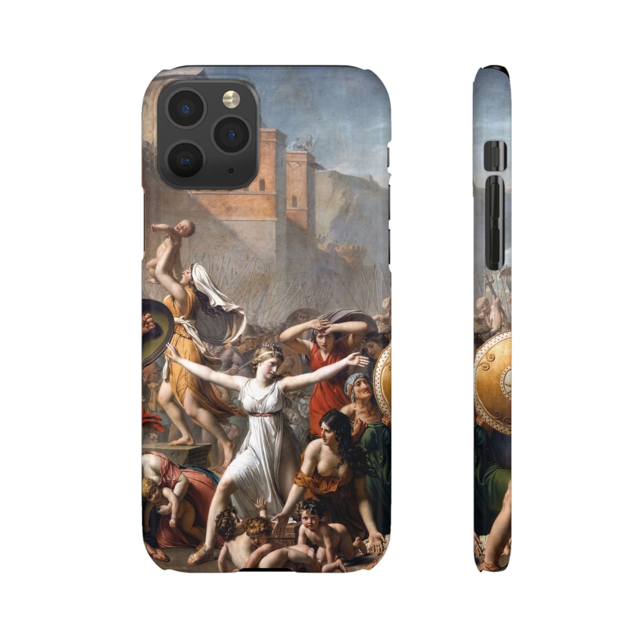 The Intervention of the Sabine Women by Jacques-Louis David - iPhone Slim Case