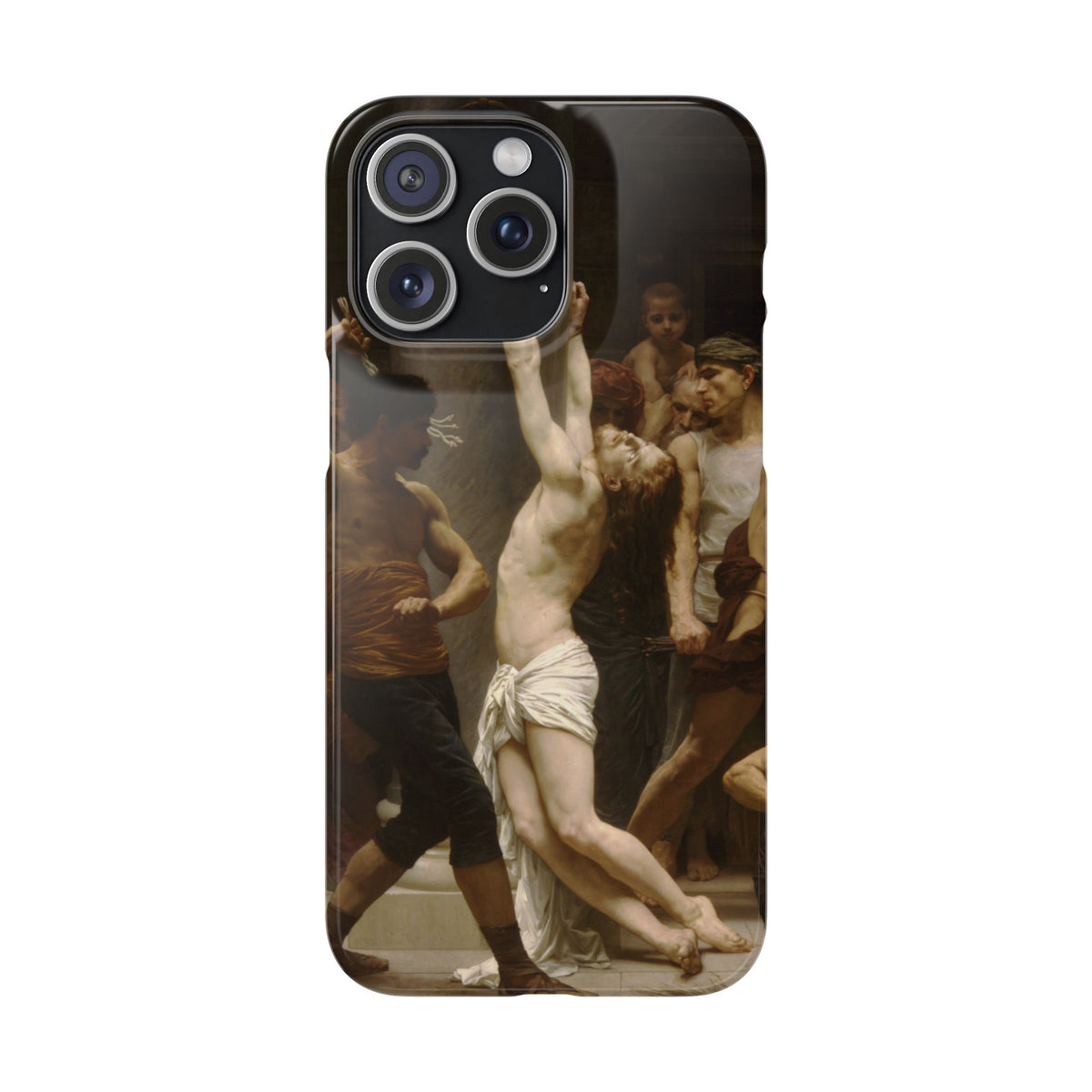 The Flagellation of Our Lord Jesus Christ by William-Adolphe Bouguereau - iPhone Slim Case