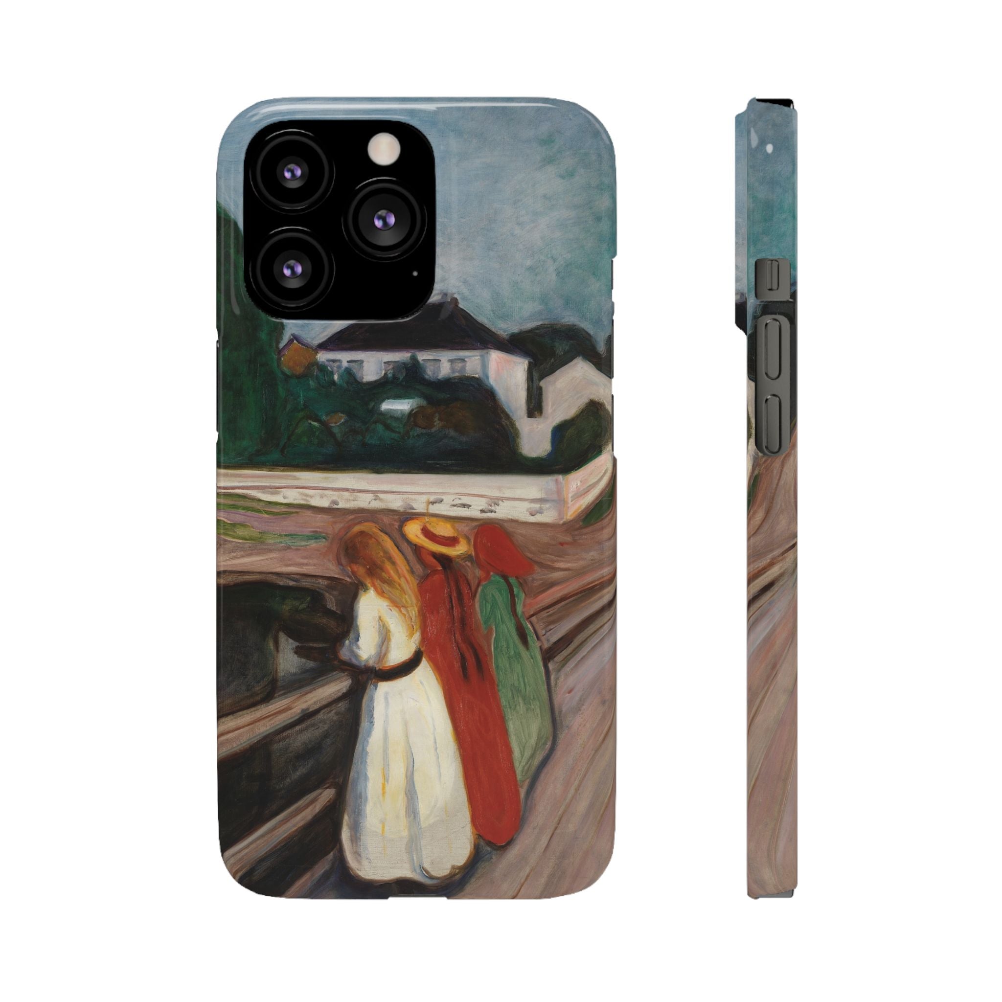 The Girls on the Bridge by Edvard Munch - iPhone Slim Case