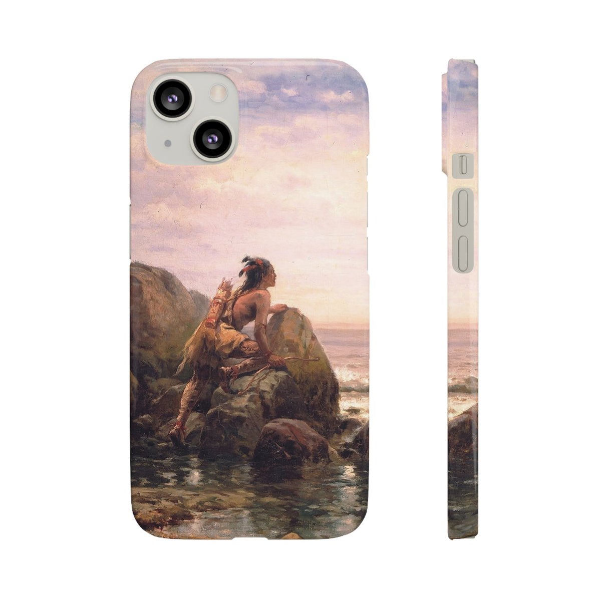 Henrik Hudson entering New York Harbor by Edward Moran - iPhone Slim Case
