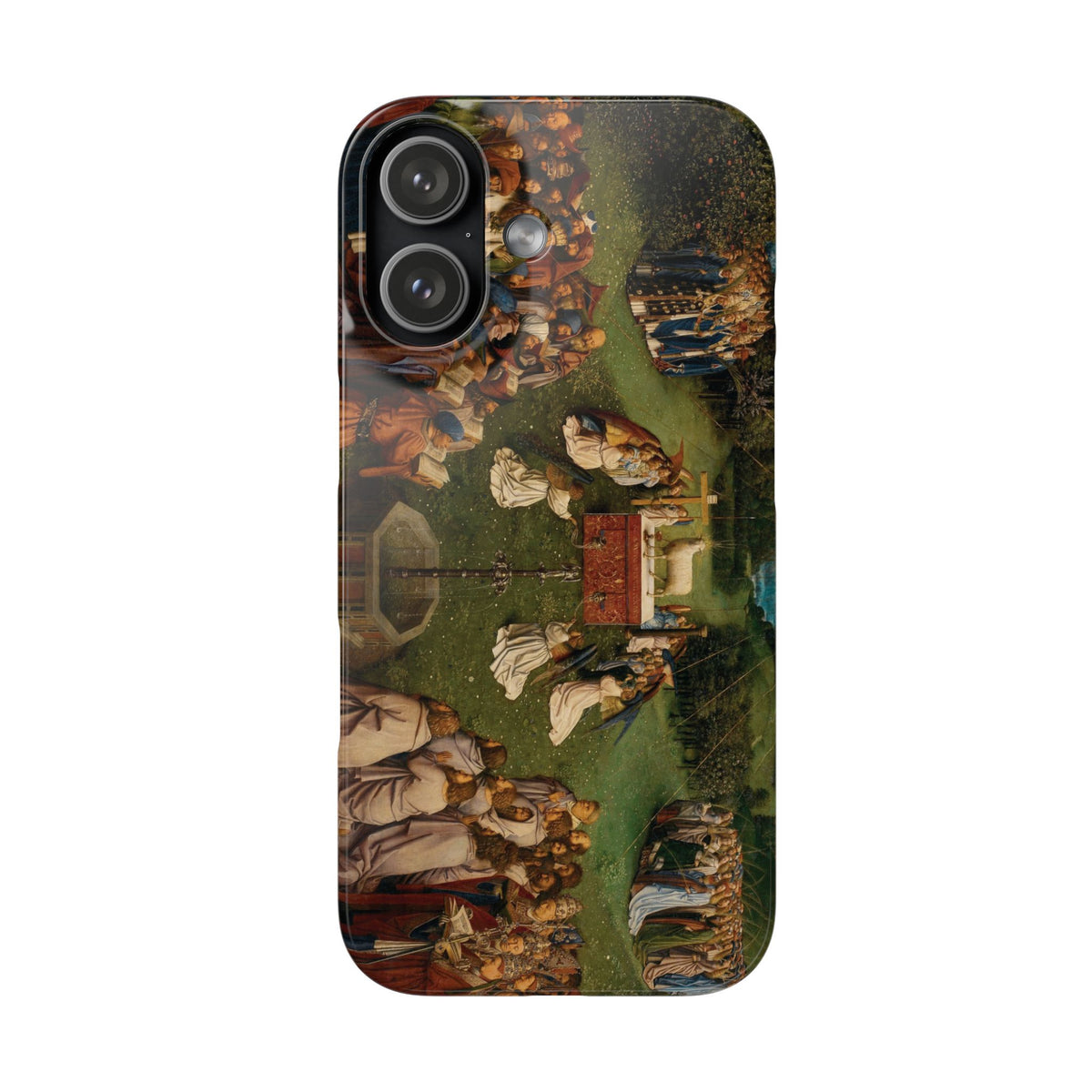 Adoration of the Lamb from the Ghent Altarpiece by Hubert van Eyck- iPhone Slim Case