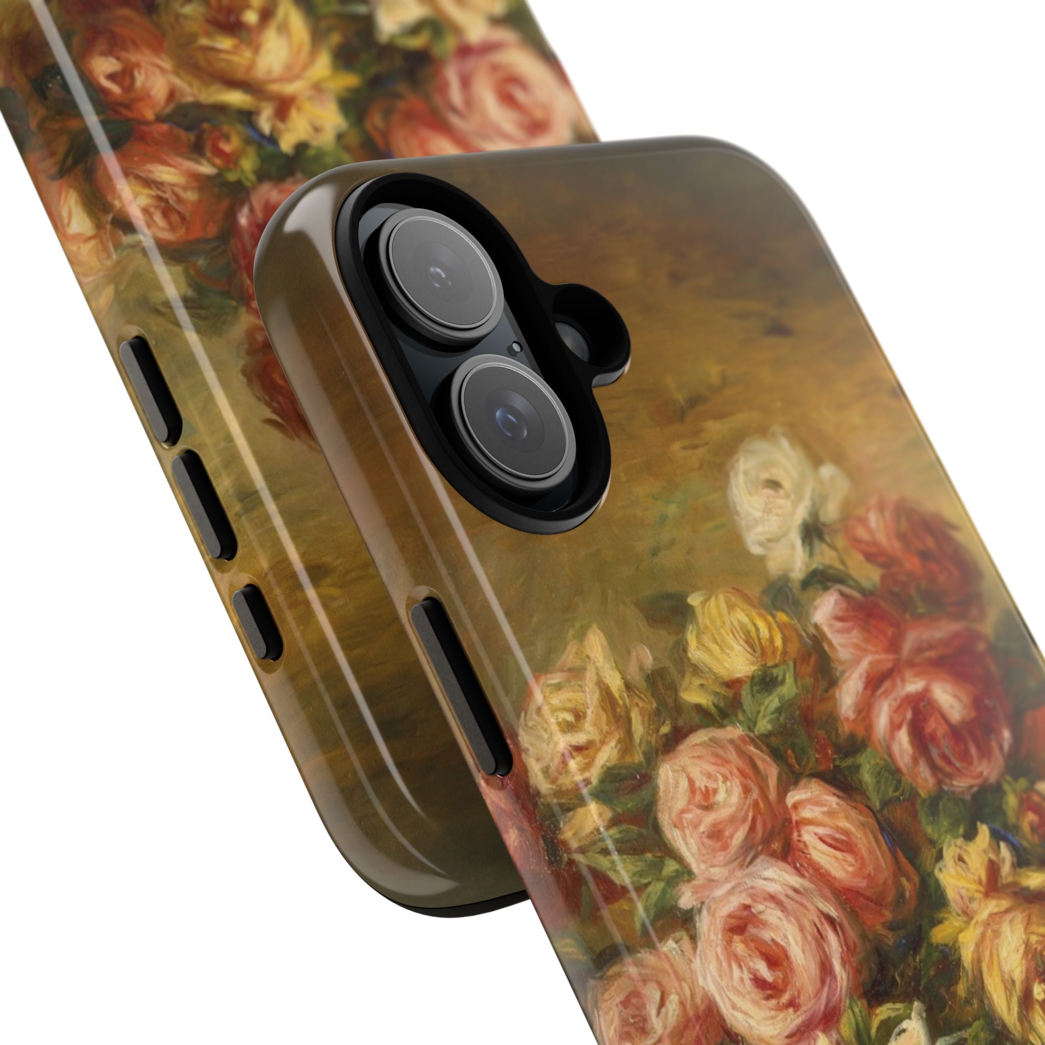 Roses in a Vase by Pierre Auguste Renoir - iPhone Tough Case