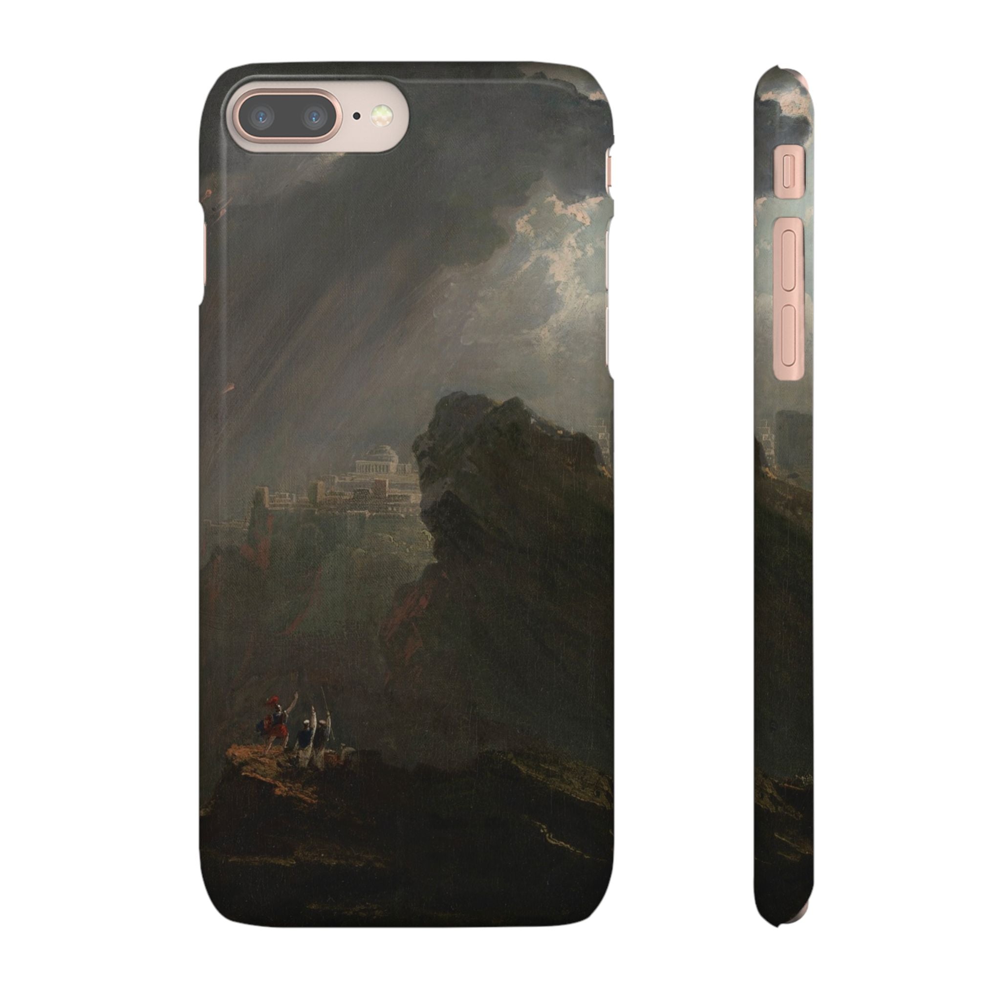 Joshua Commanding the Sun to Stand Still by John Martin - iPhone Slim Case