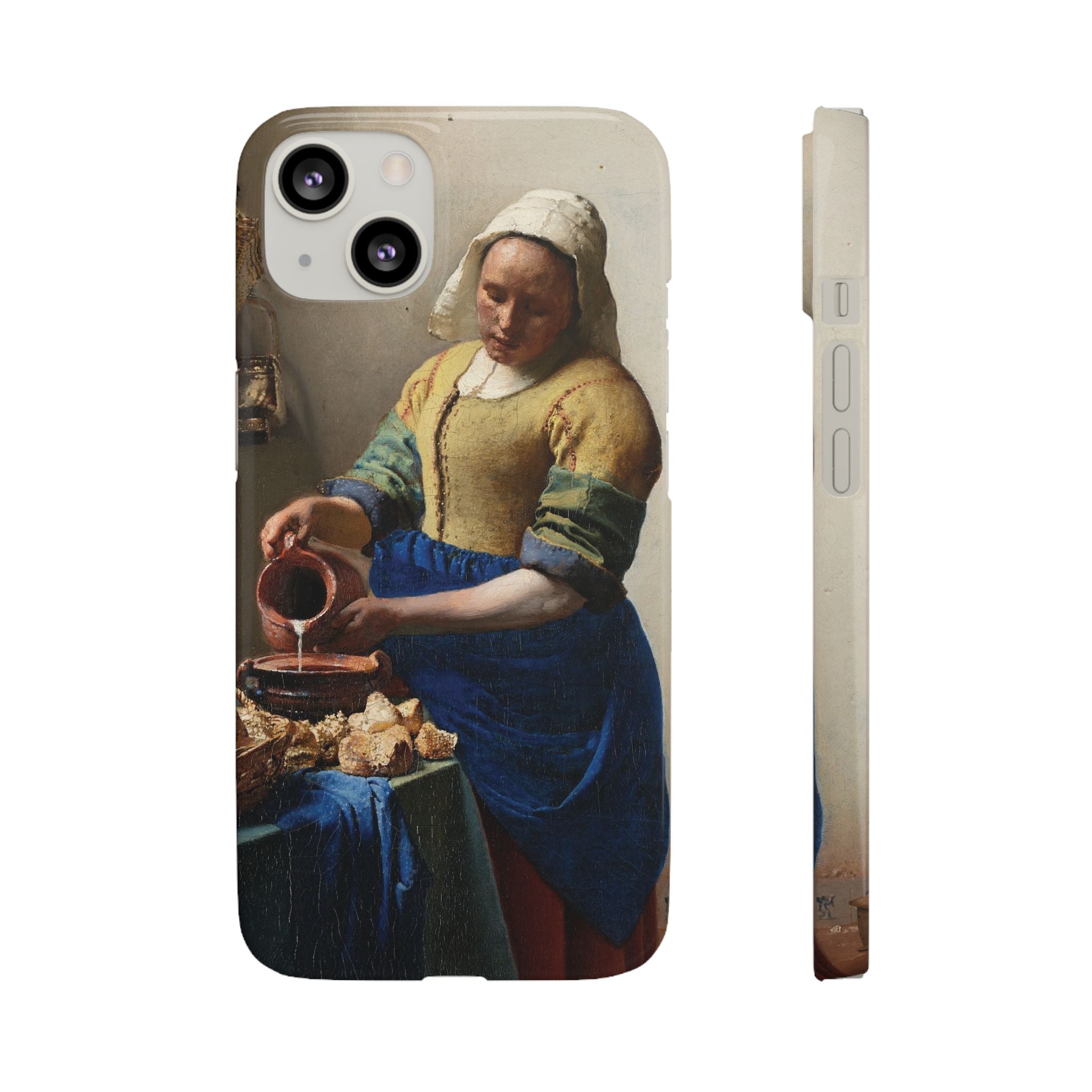 The Milkmaid by Johannes Vermeer - iPhone Slim Case