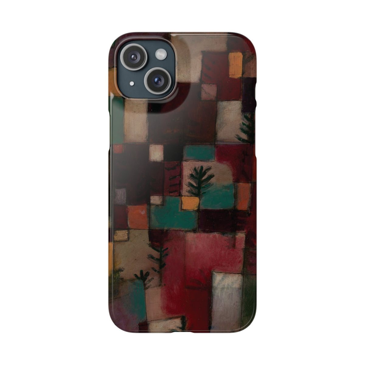 Redgreen and Violet-Yellow Rhythms by Paul Klee - iPhone Slim Case