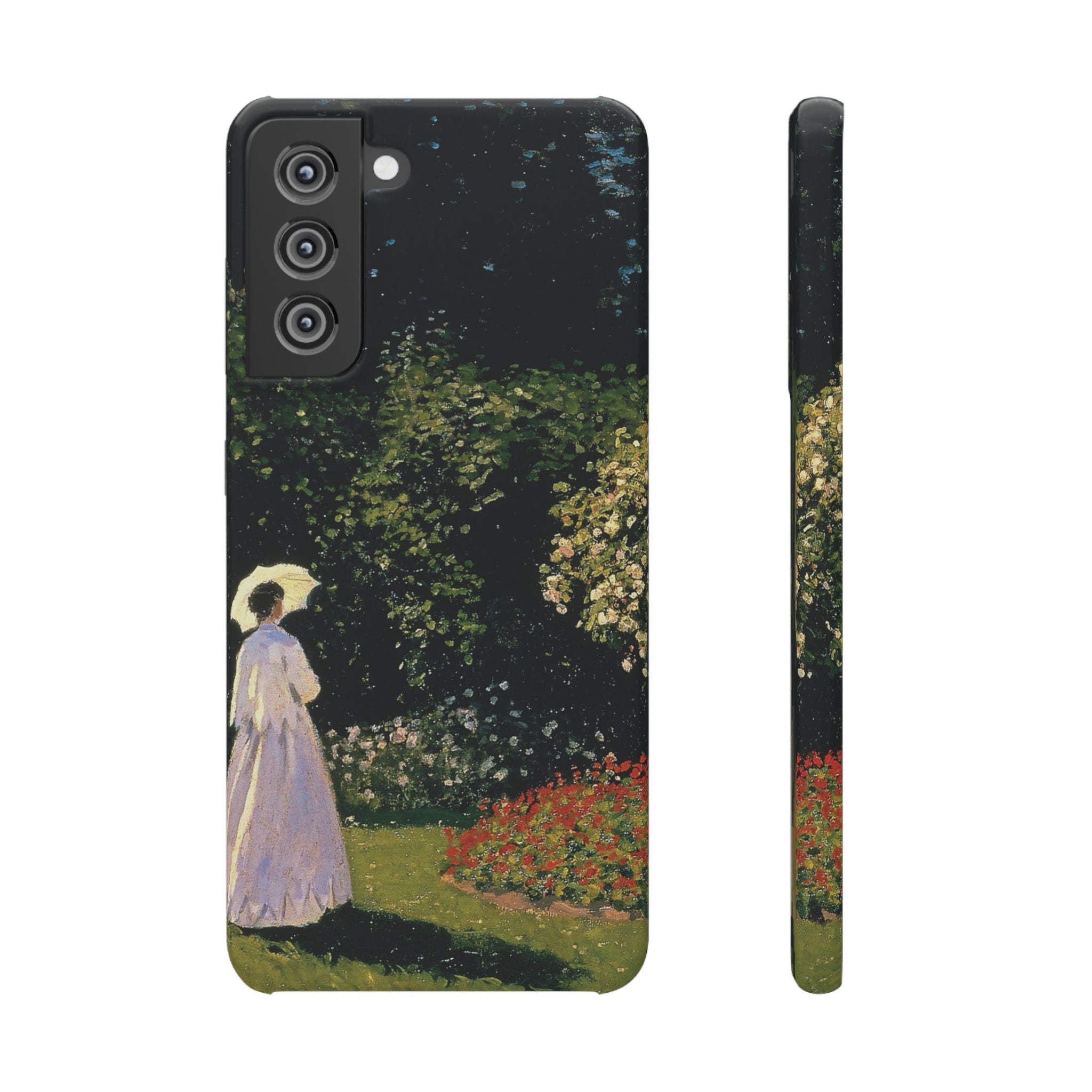 Woman in the Garden by Claude Monet - Samsung Slim Case