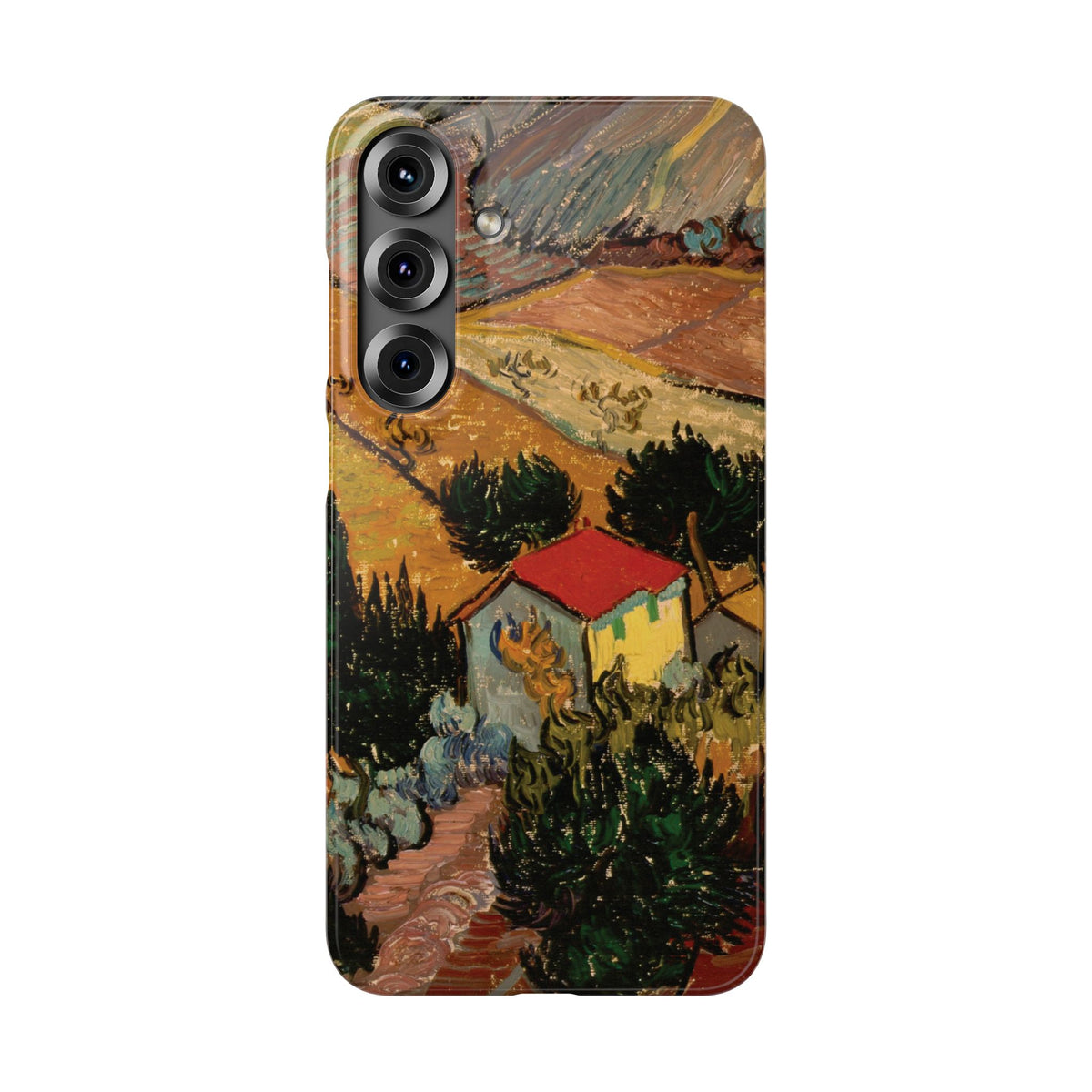 Landscape with House and Ploughman by Vincent van Gogh - Samsung Slim Case