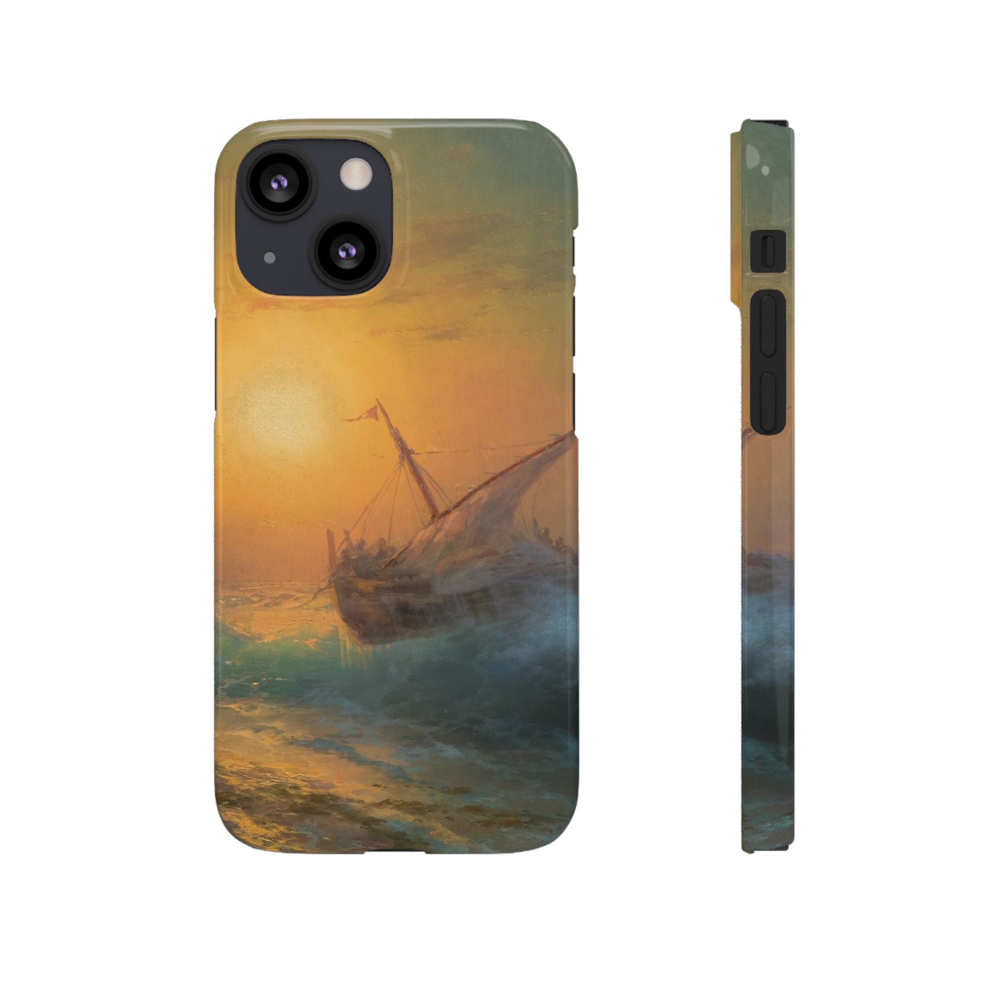 Stormy Sea at Sunset by Ivan Aivazovsky - iPhone Slim Case