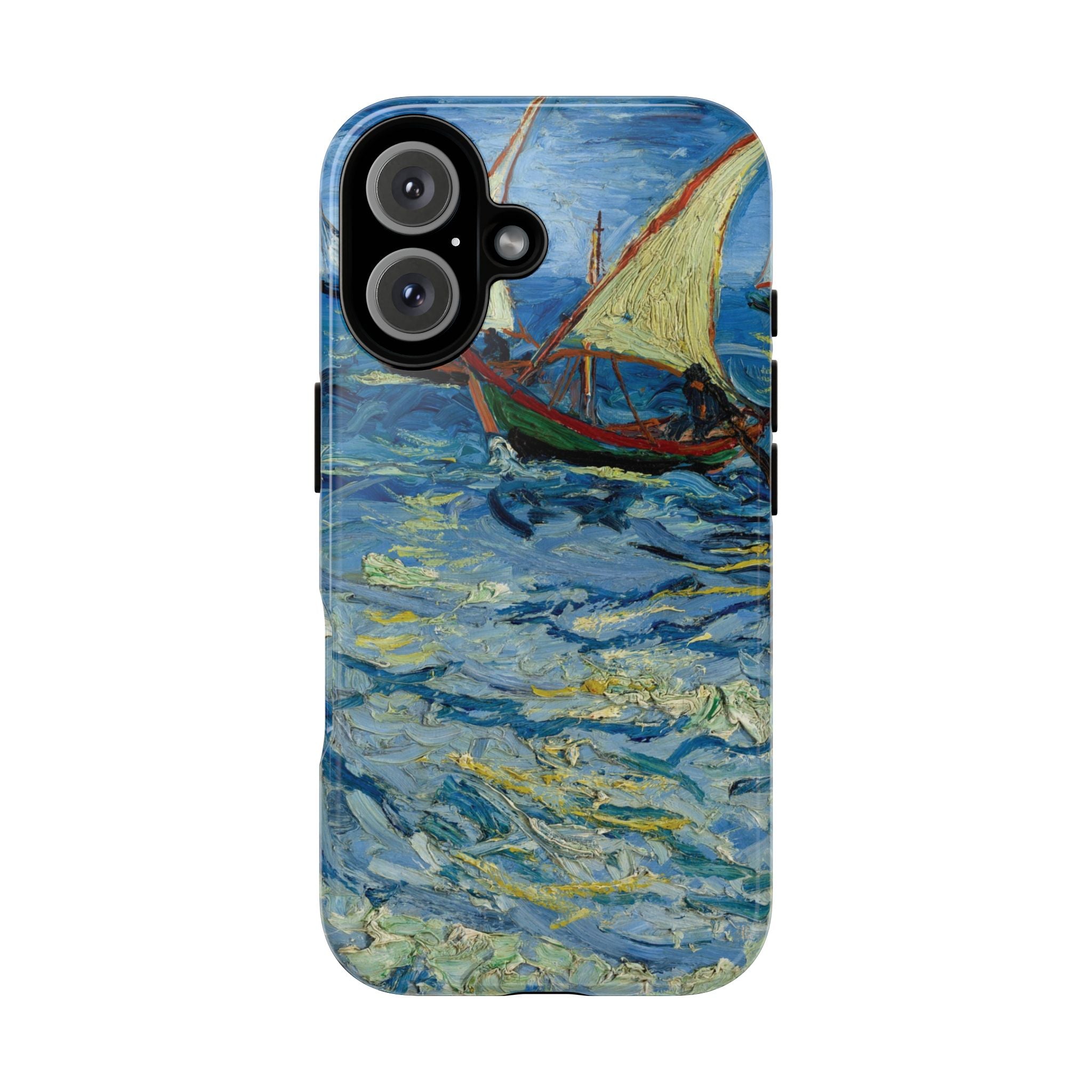 Fishing Boats at Sea by Vincent van Gogh - iPhone Tough Case