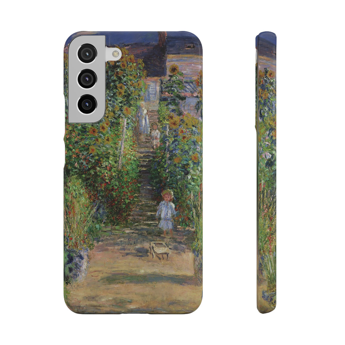 Monets Garden at Vetheuil by Claude Monet - Samsung Slim Case