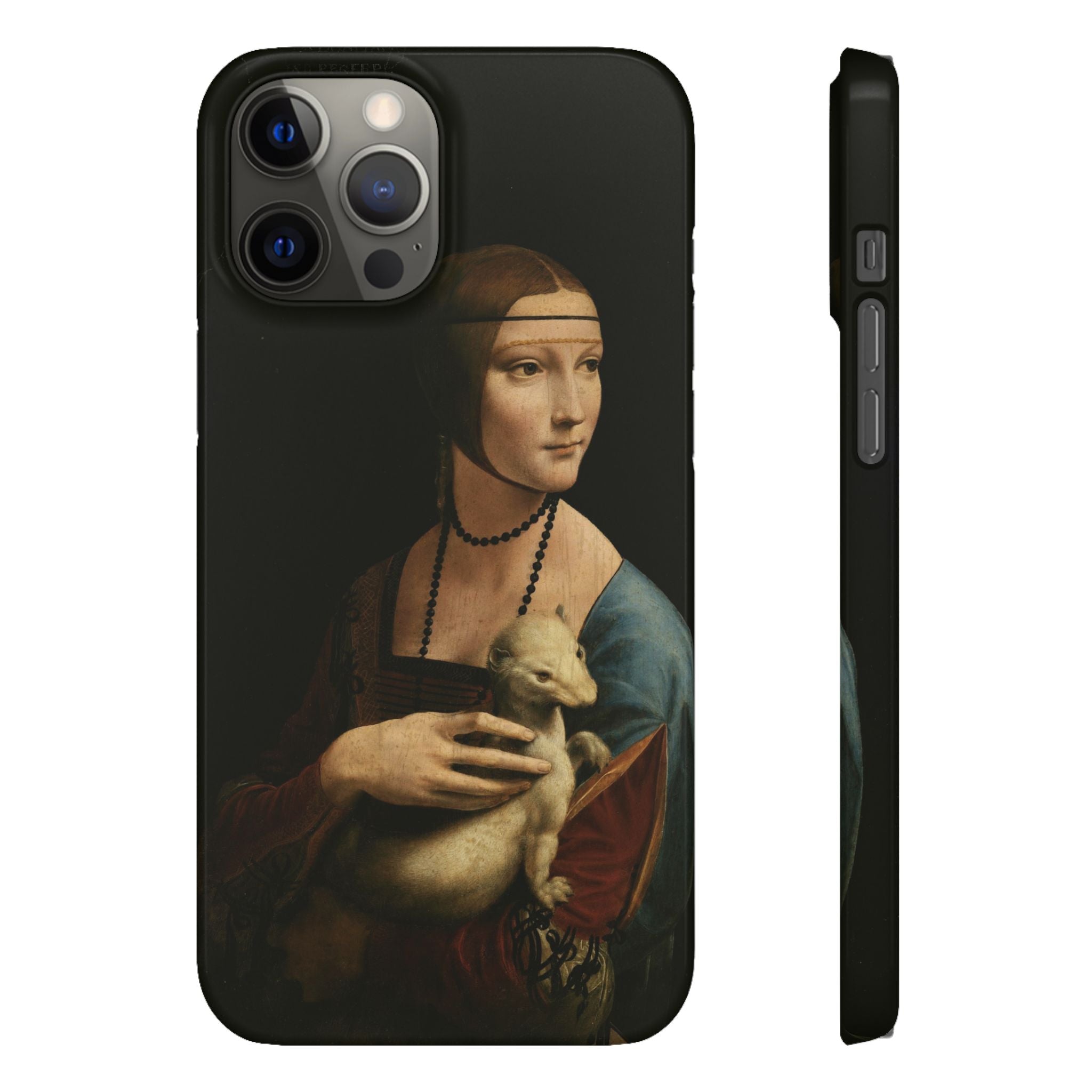 Lady with an Ermine by Leonardo da Vinci - iPhone Slim Case