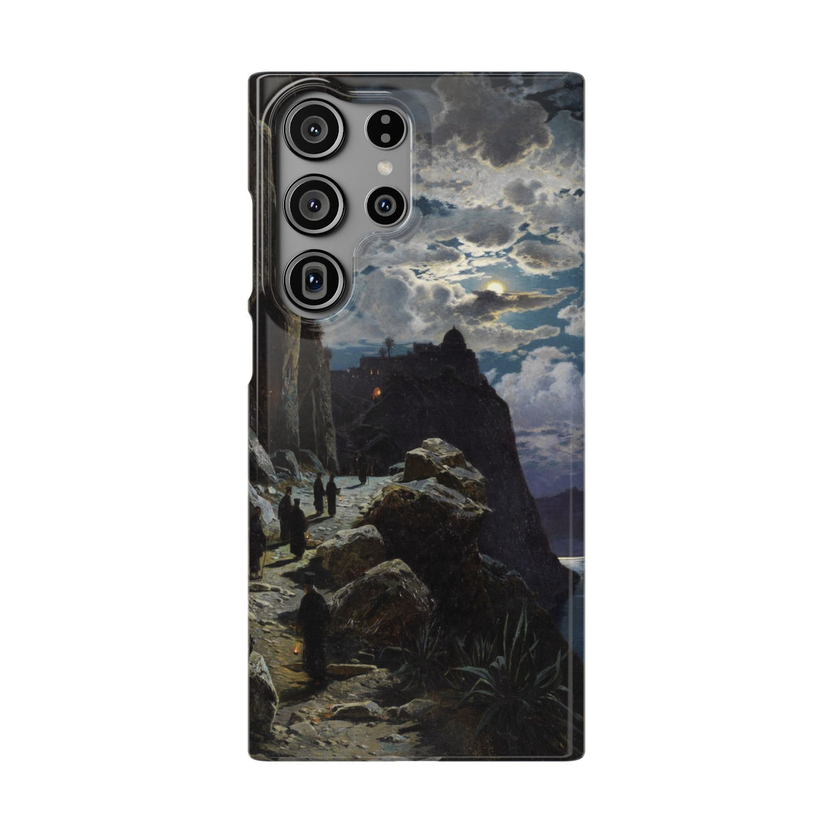 Procession of Monks on Mount Athos by Hermann Corrodi - Samsung Slim Case