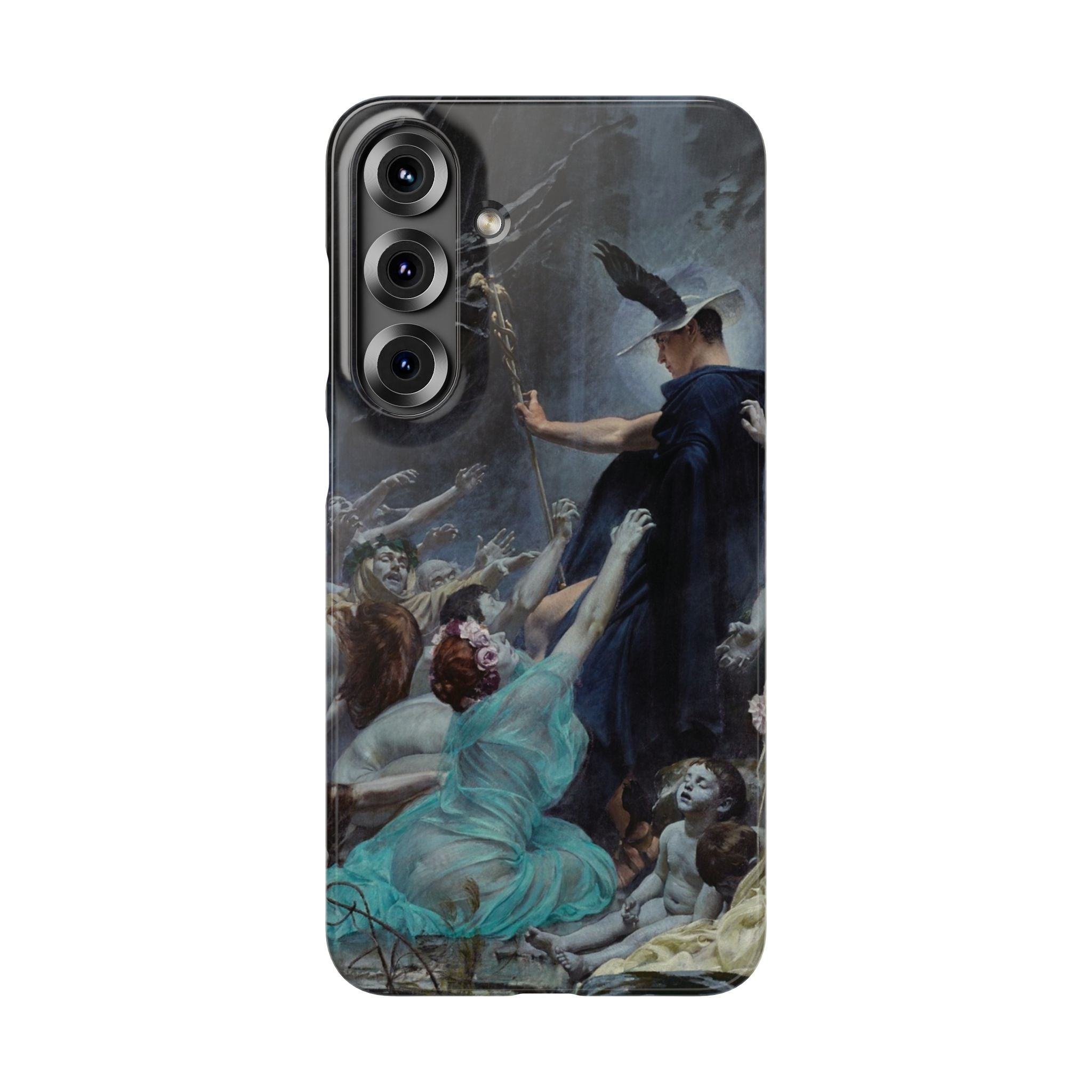 The Souls of Acheron by Adolf Hiremy-Hirschl - Samsung Slim Case