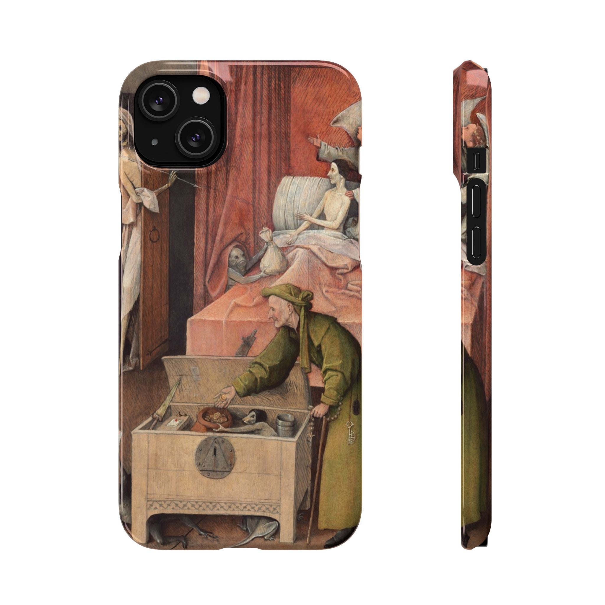 The Death of the Miser by Hieronymus Bosch - iPhone Slim Case