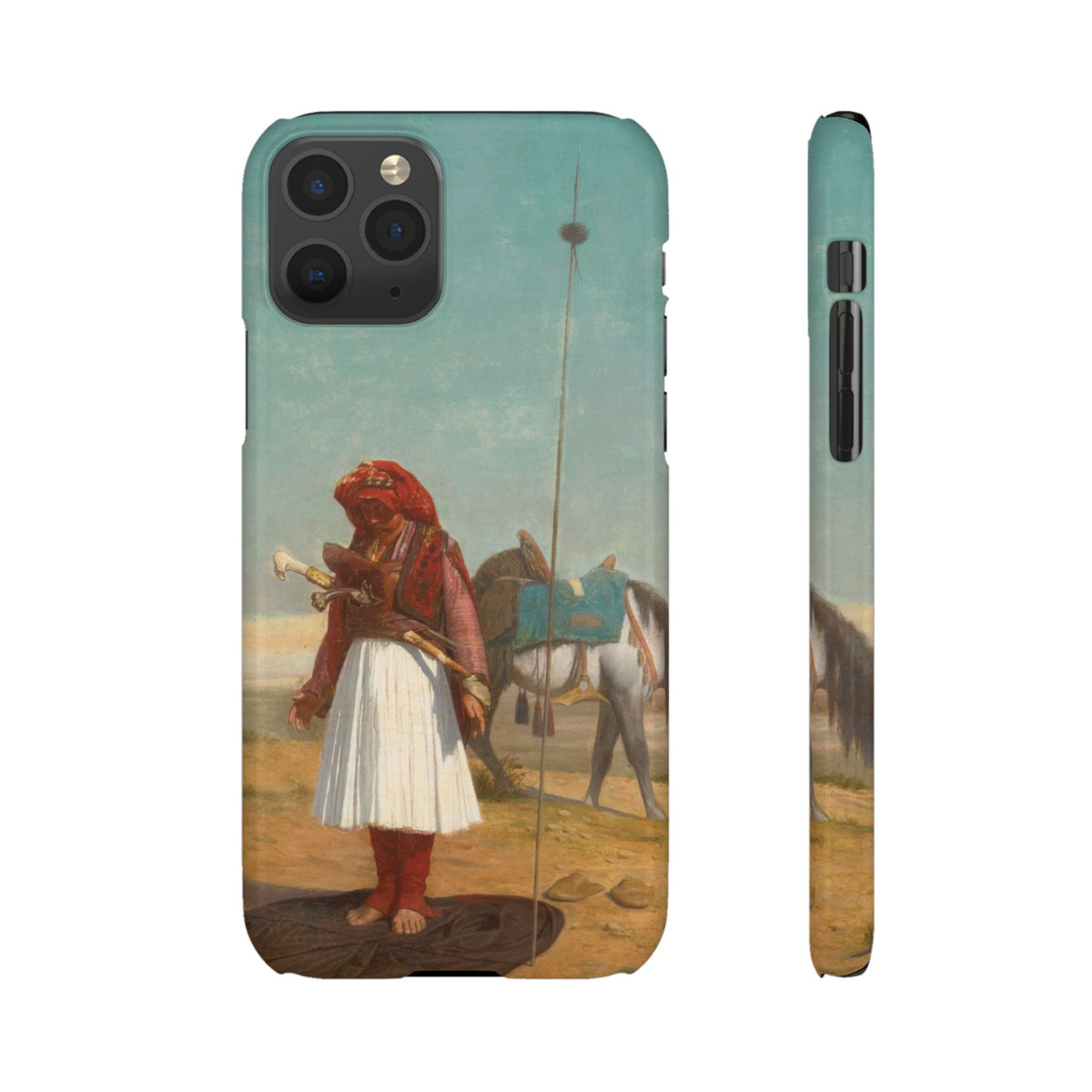Prayer in the Desert by Jean-Leon Gerome - iPhone Slim Case