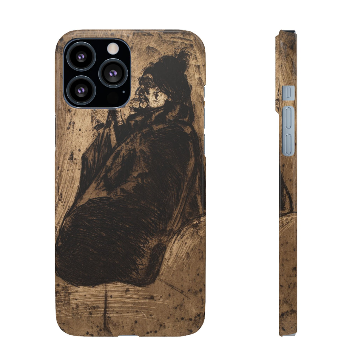 Old Woman by Edvard Munch - iPhone Slim Case