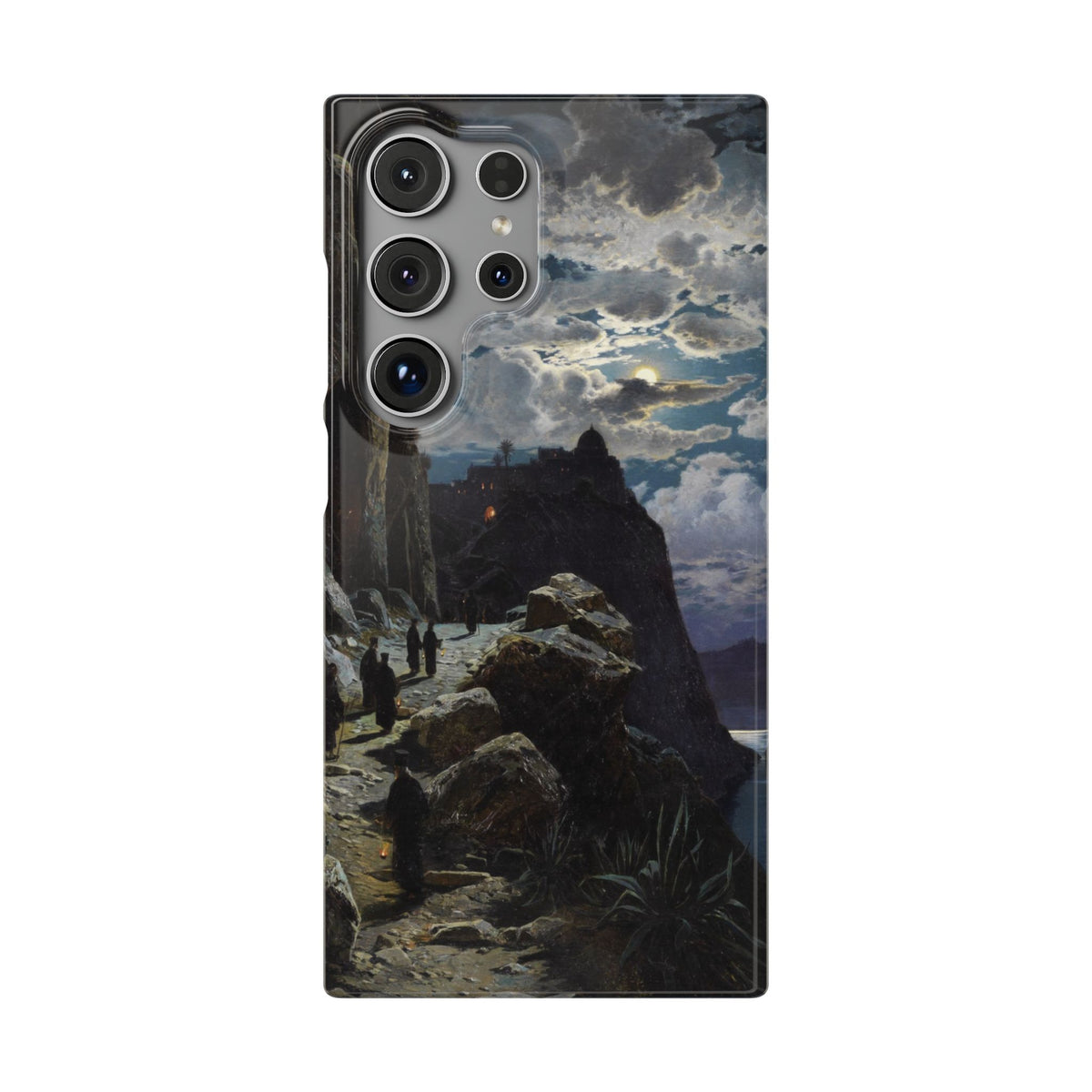 Procession of Monks on Mount Athos by Hermann Corrodi - Samsung Slim Case